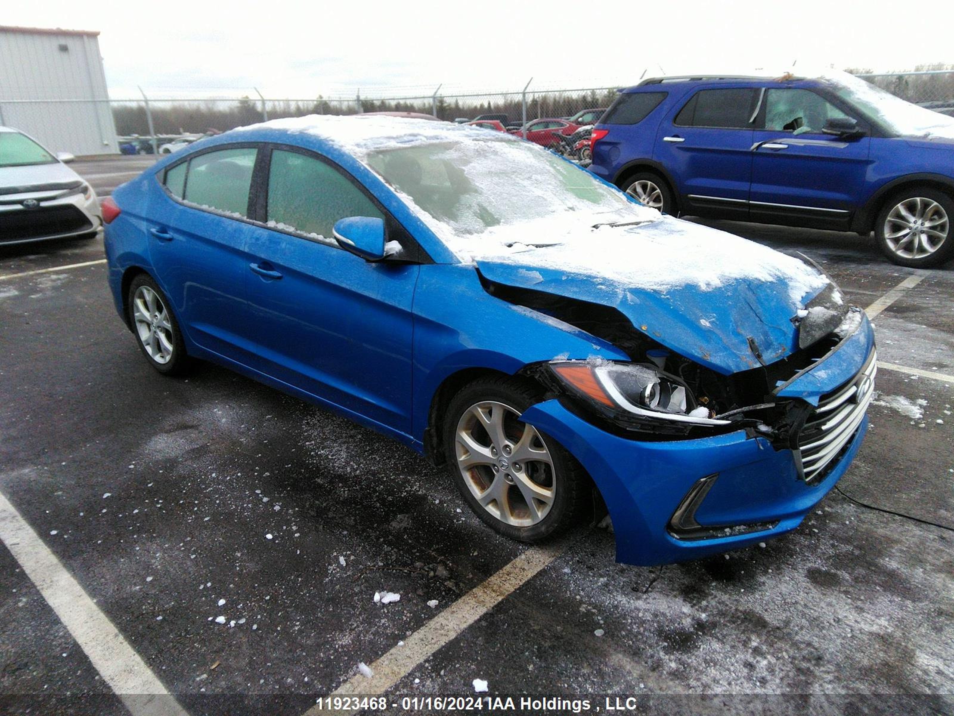 HYUNDAI ELANTRA 2017 kmhd84lf3hu125494