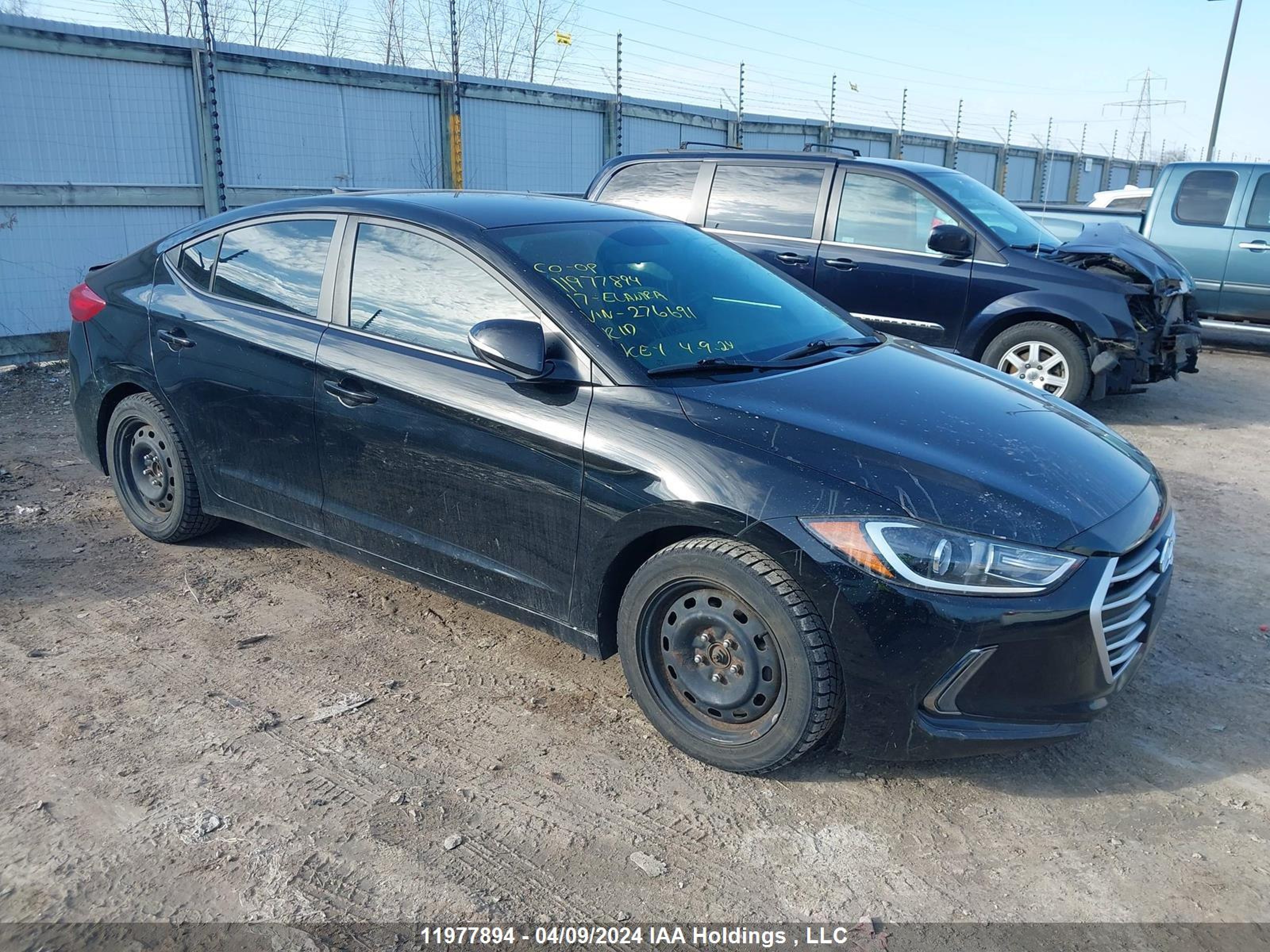 HYUNDAI ELANTRA 2017 kmhd84lf3hu276691