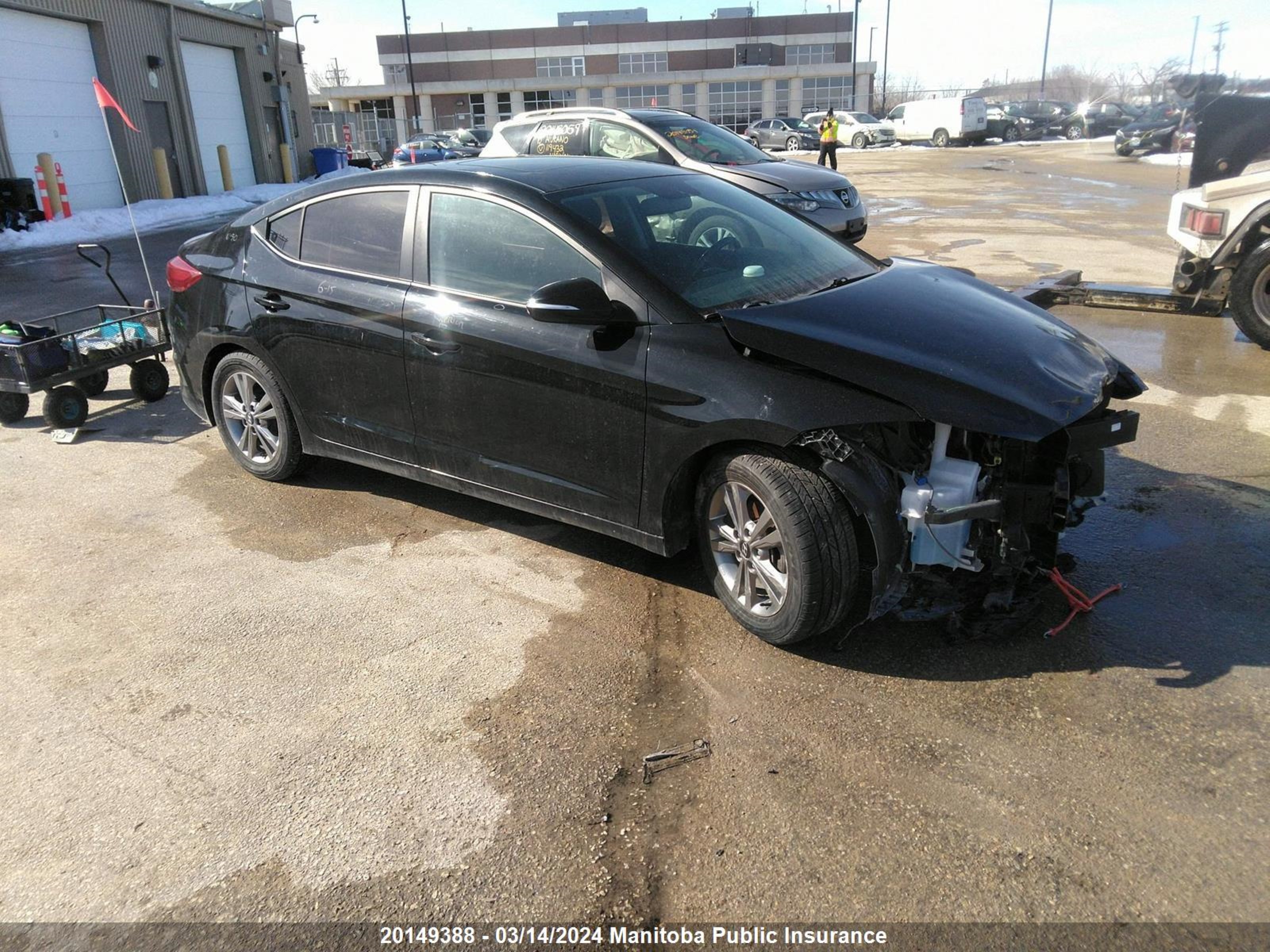 HYUNDAI ELANTRA 2018 kmhd84lf3ju512312