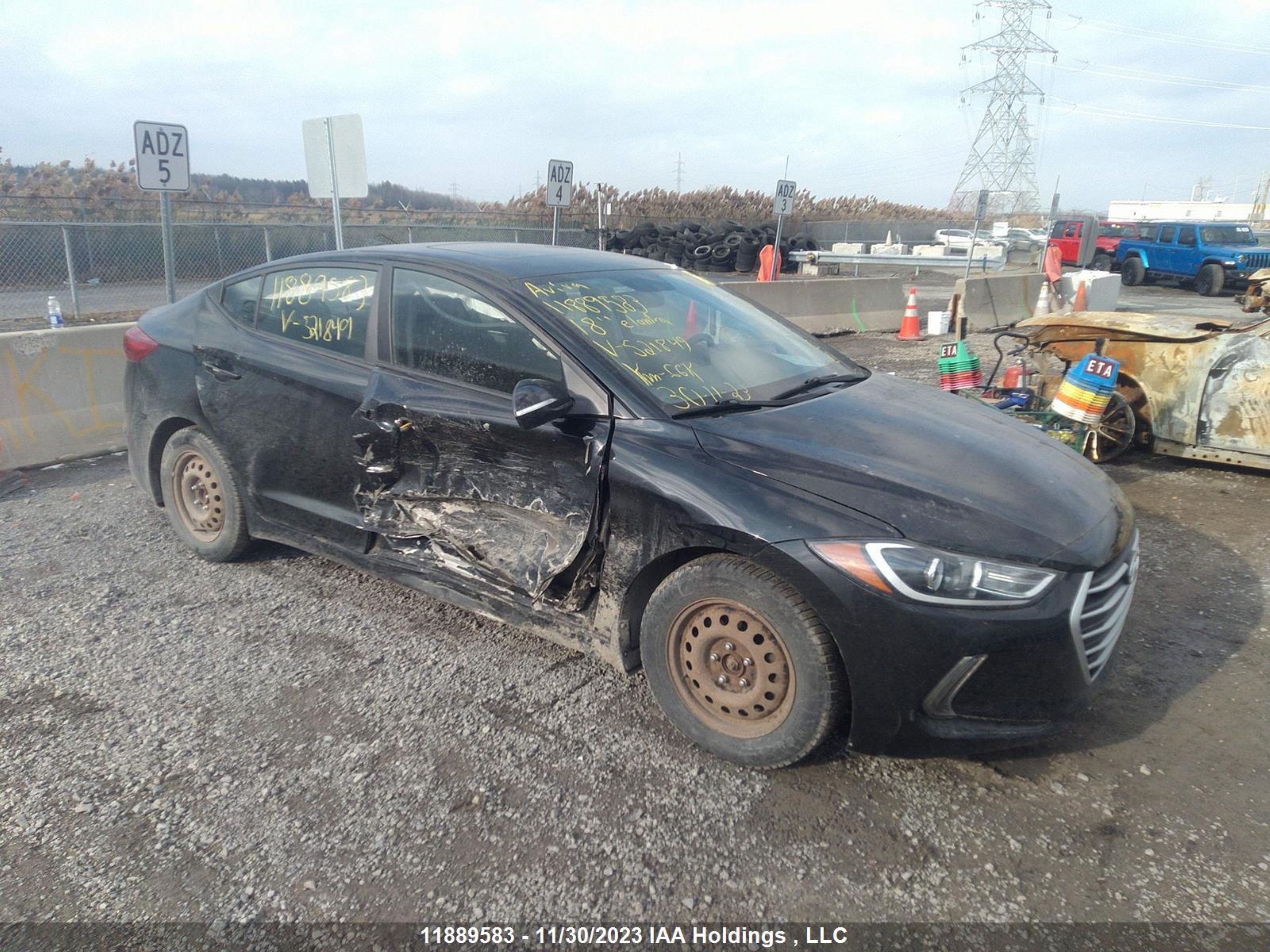 HYUNDAI ELANTRA 2018 kmhd84lf3ju521849