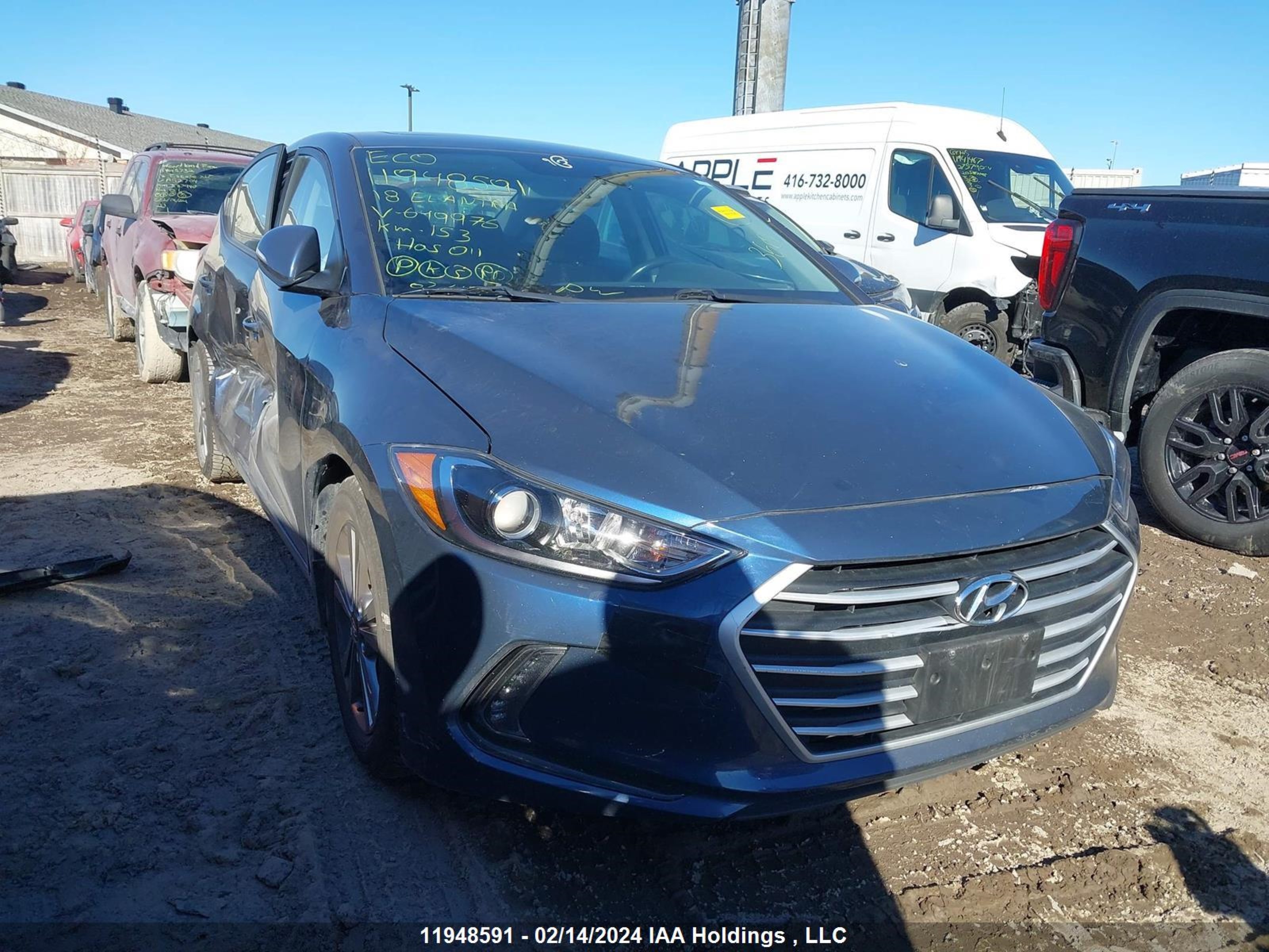 HYUNDAI ELANTRA 2018 kmhd84lf3ju649976