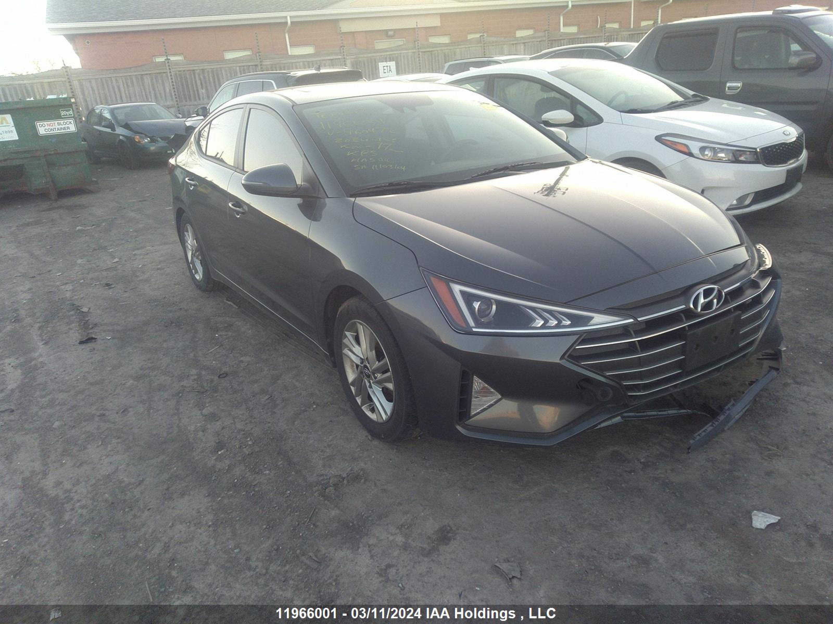 HYUNDAI ELANTRA 2020 kmhd84lf3lu960472