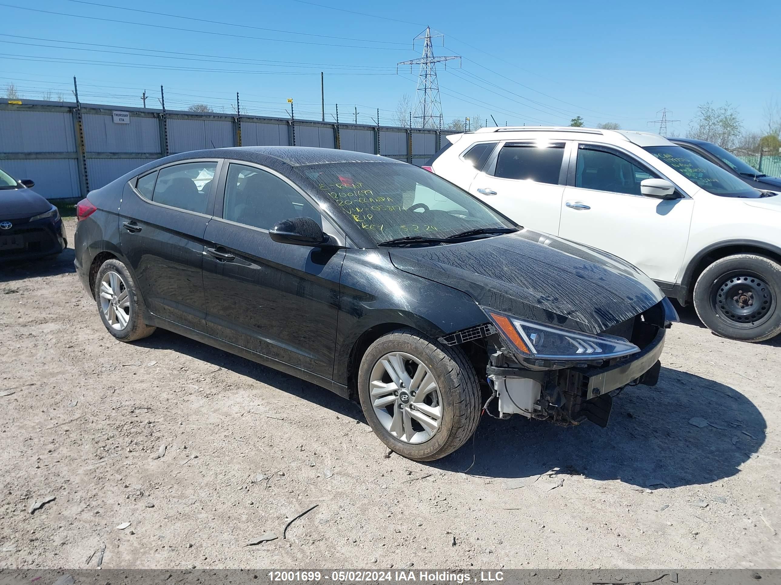 HYUNDAI ELANTRA 2020 kmhd84lf4lu058171