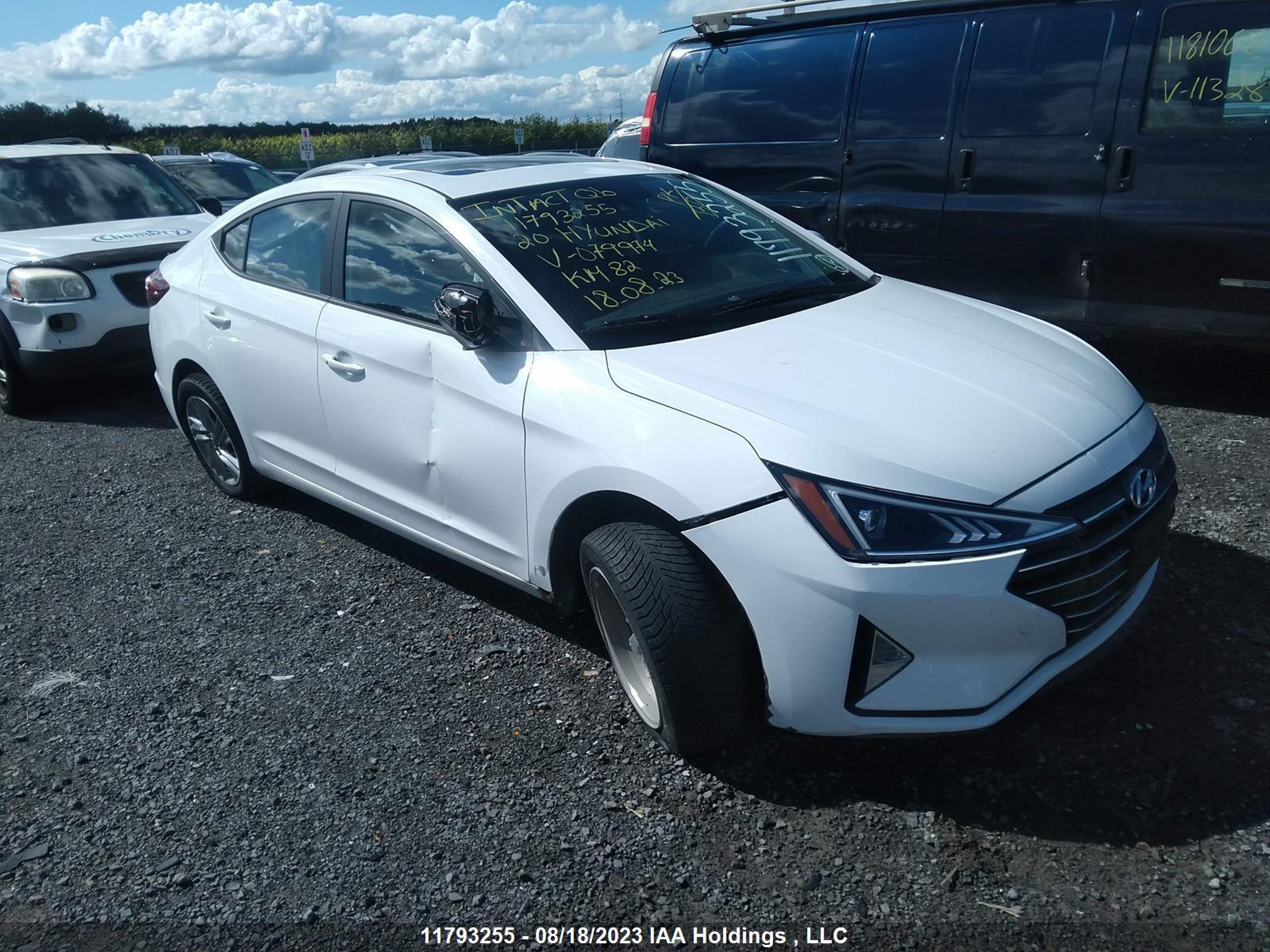 HYUNDAI ELANTRA 2020 kmhd84lf4lu079974