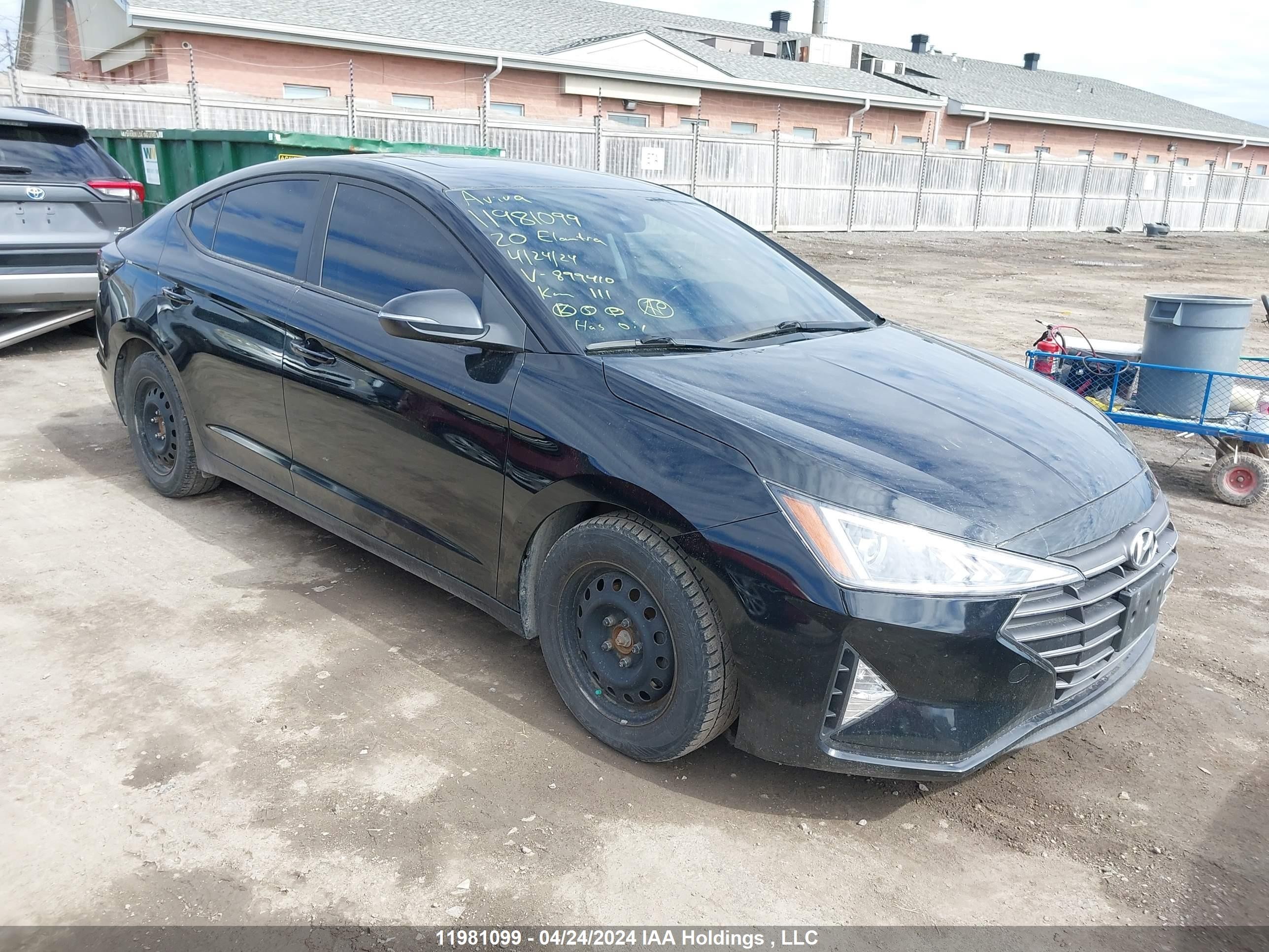 HYUNDAI ELANTRA 2020 kmhd84lf4lu899410