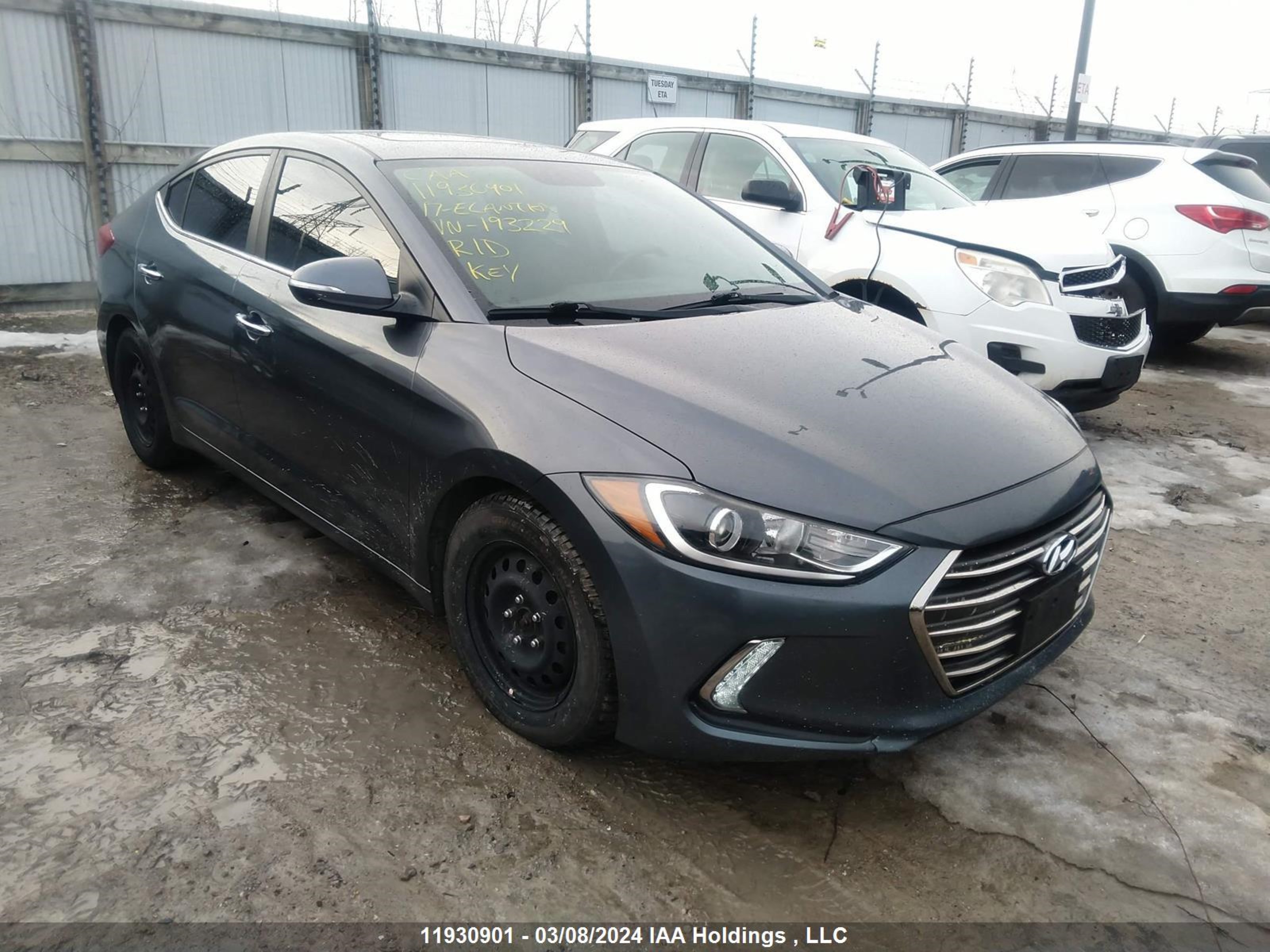 HYUNDAI ELANTRA 2017 kmhd84lf5hu193229