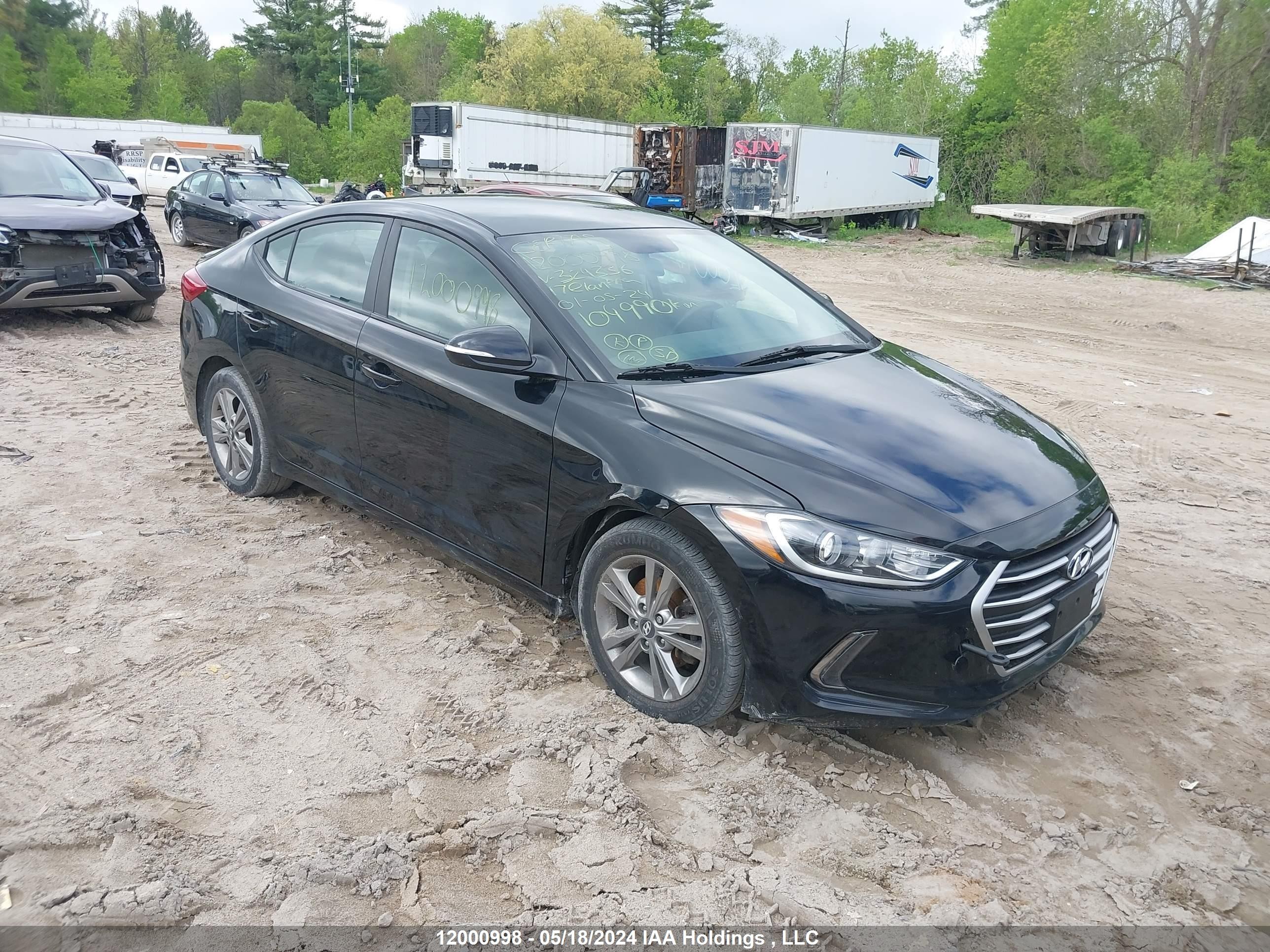 HYUNDAI ELANTRA 2017 kmhd84lf5hu324336