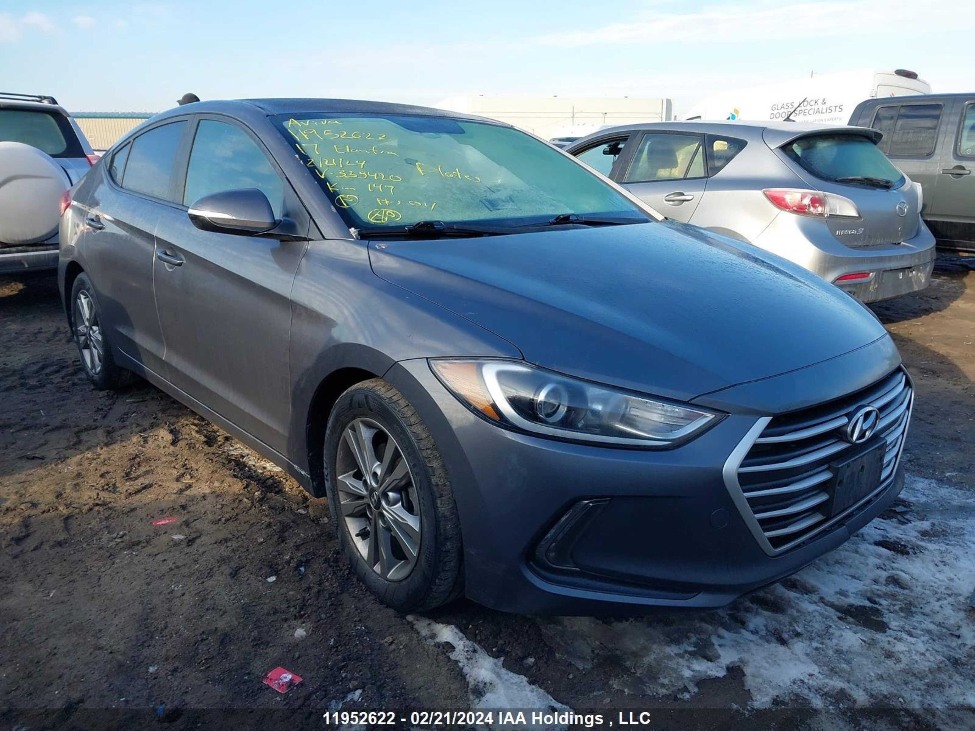 HYUNDAI ELANTRA 2017 kmhd84lf5hu335420