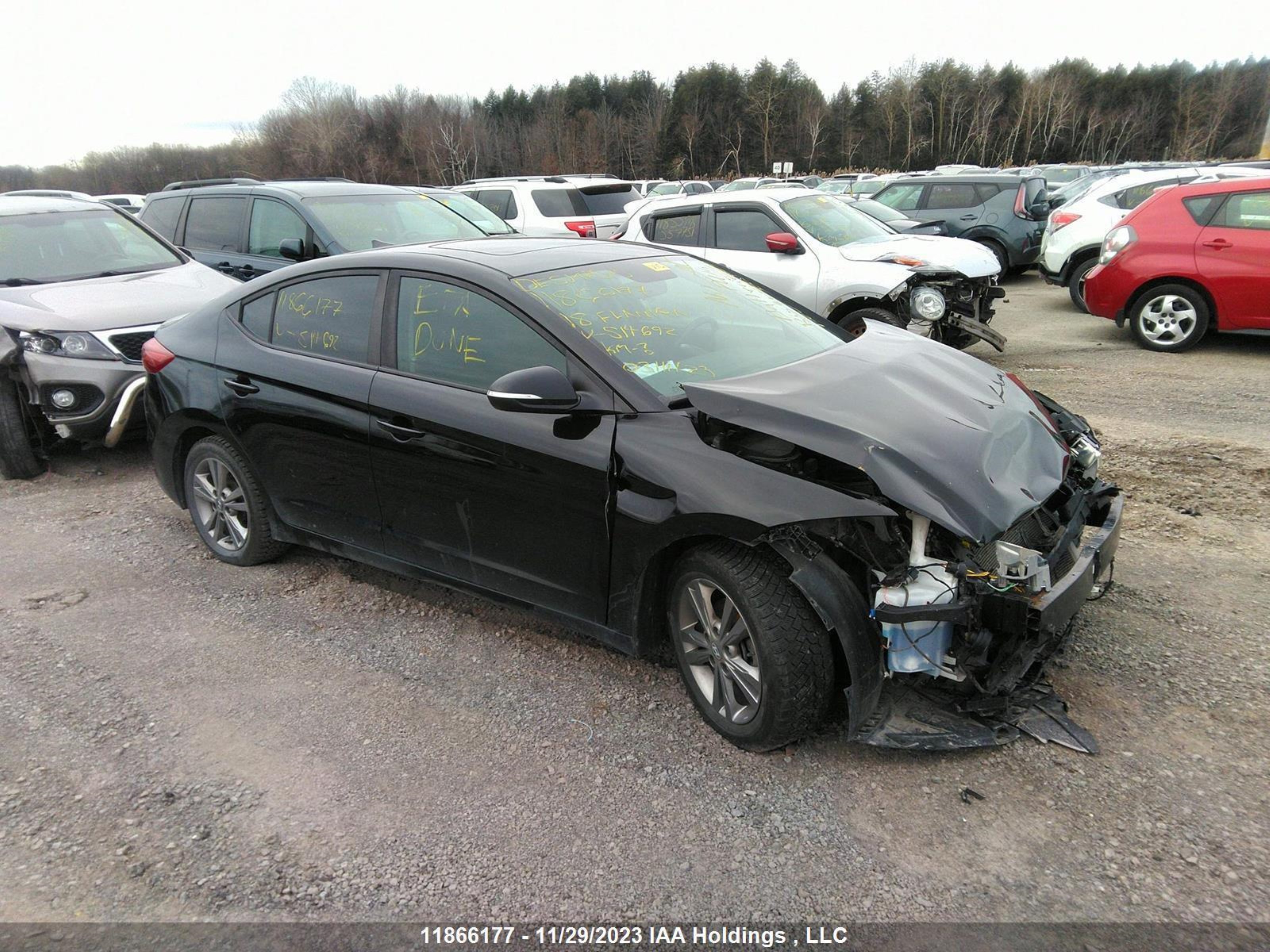 HYUNDAI ELANTRA 2018 kmhd84lf5ju514692