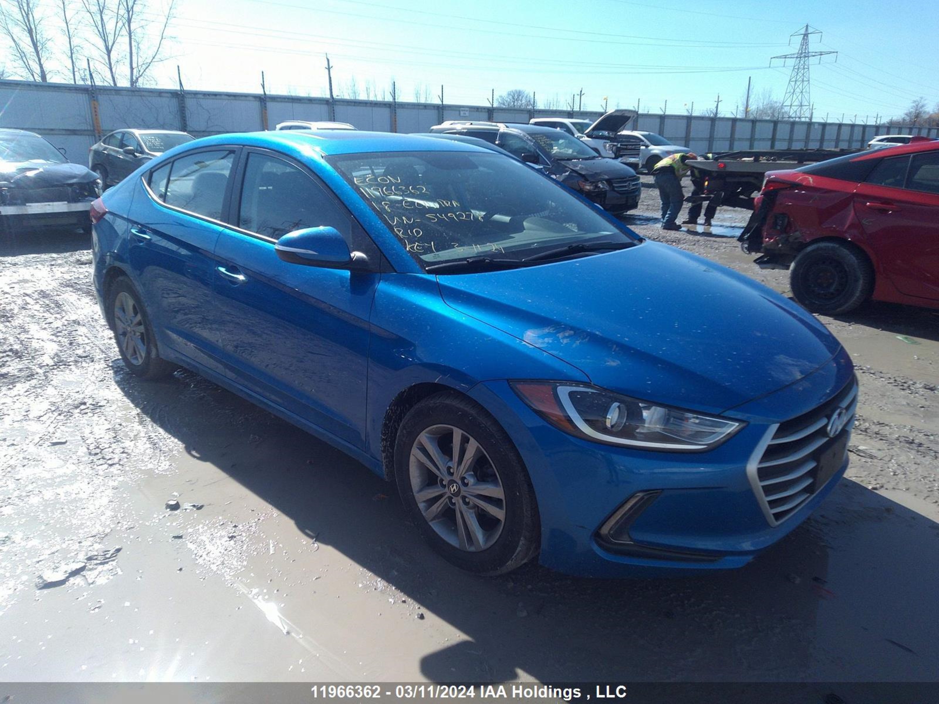 HYUNDAI ELANTRA 2018 kmhd84lf5ju549278