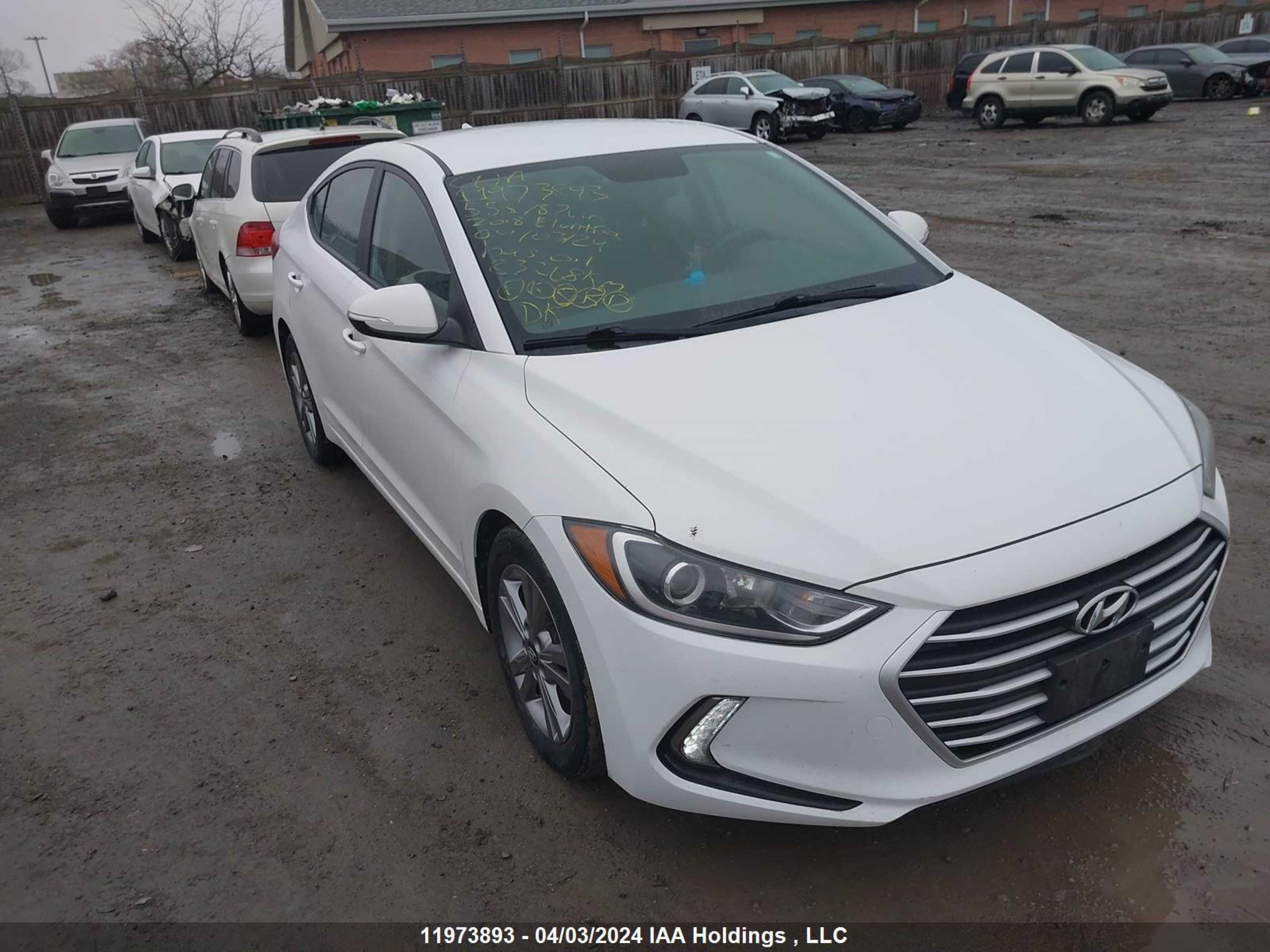 HYUNDAI ELANTRA 2018 kmhd84lf5ju558787