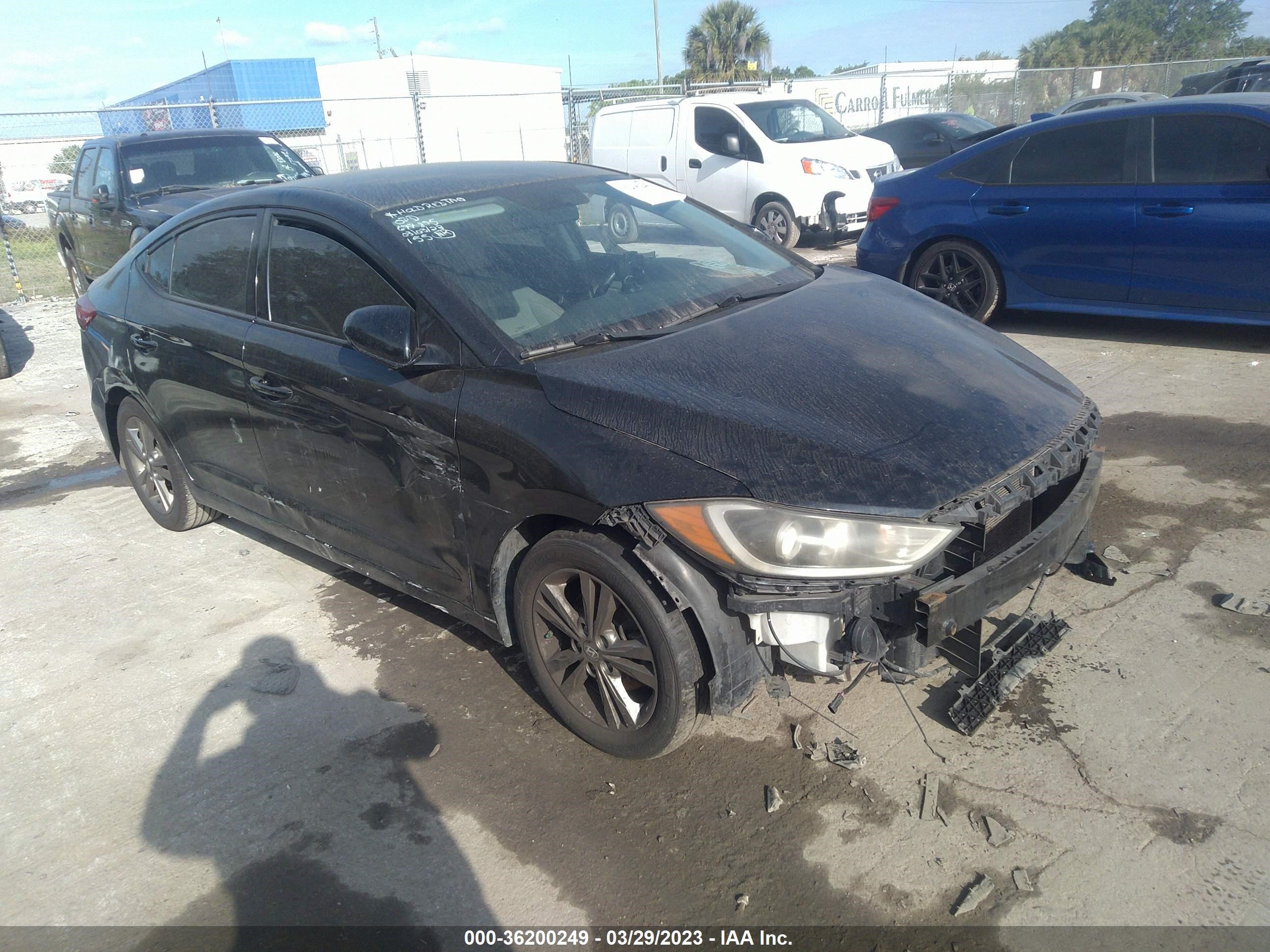 HYUNDAI ELANTRA 2017 kmhd84lf6hu062617