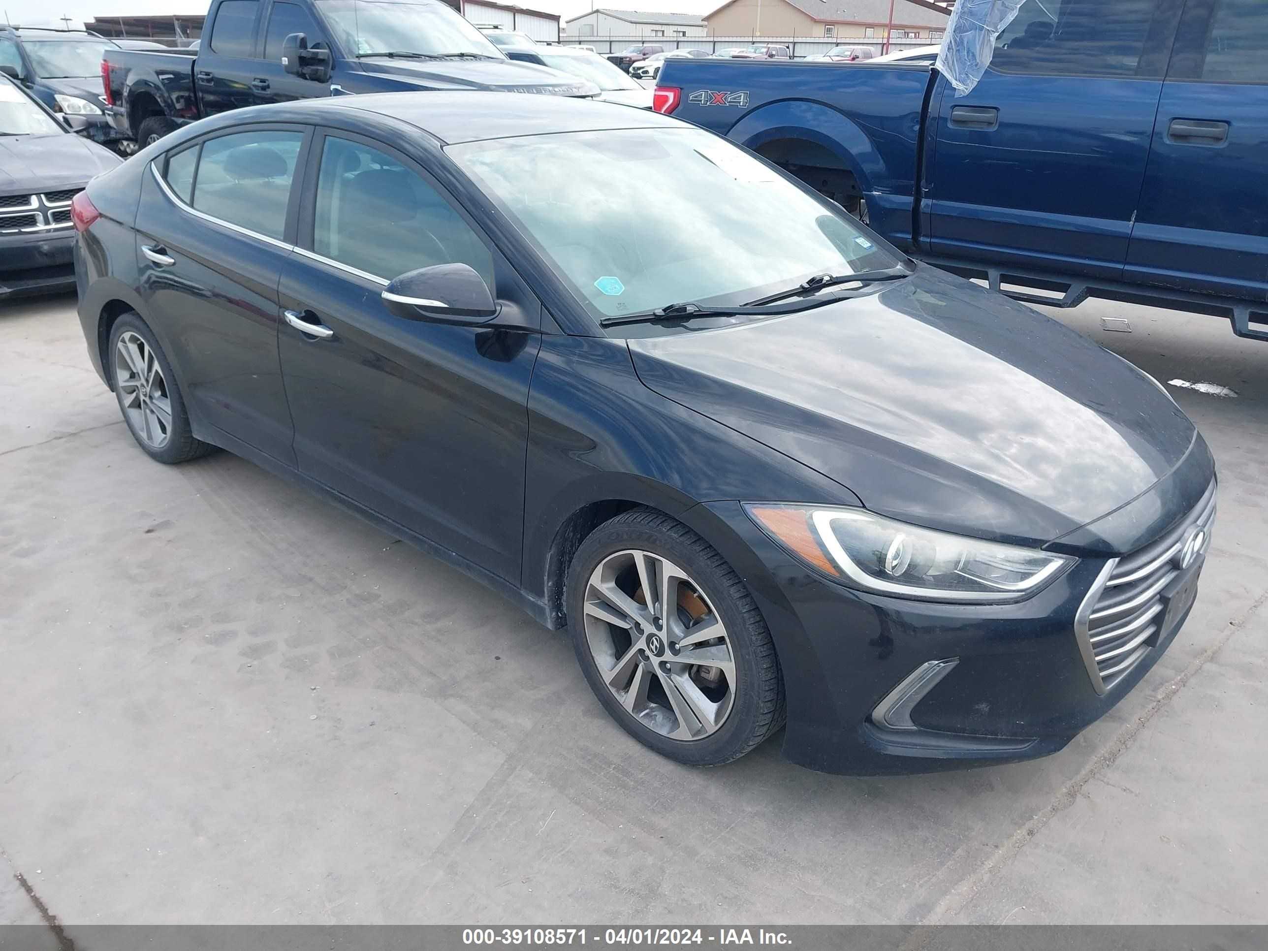 HYUNDAI ELANTRA 2017 kmhd84lf6hu173345