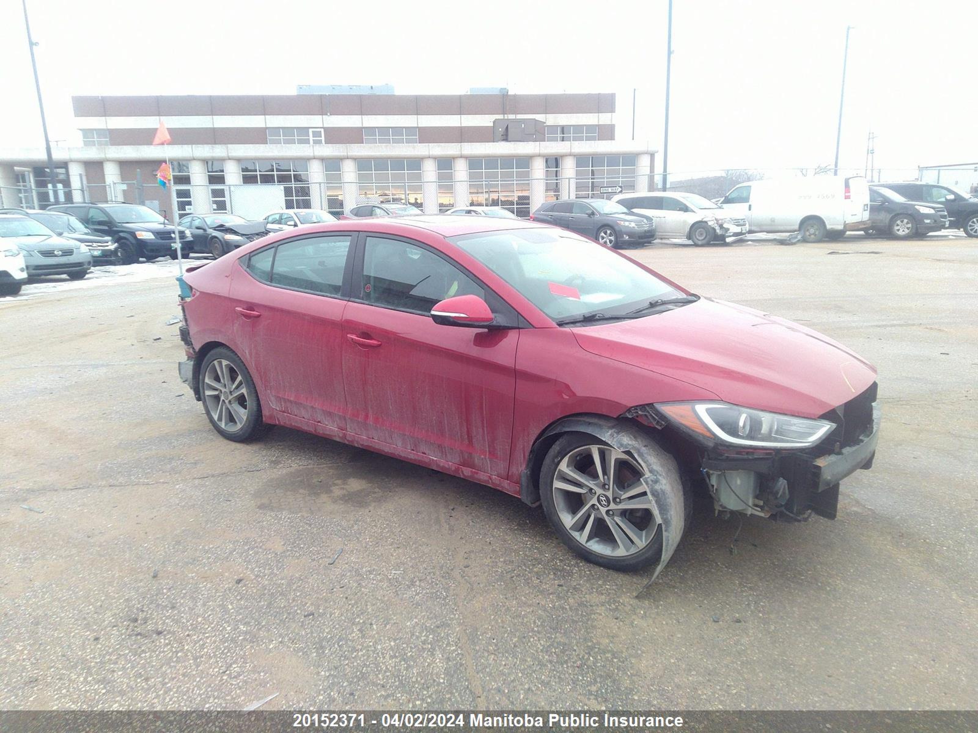 HYUNDAI ELANTRA 2017 kmhd84lf6hu249761