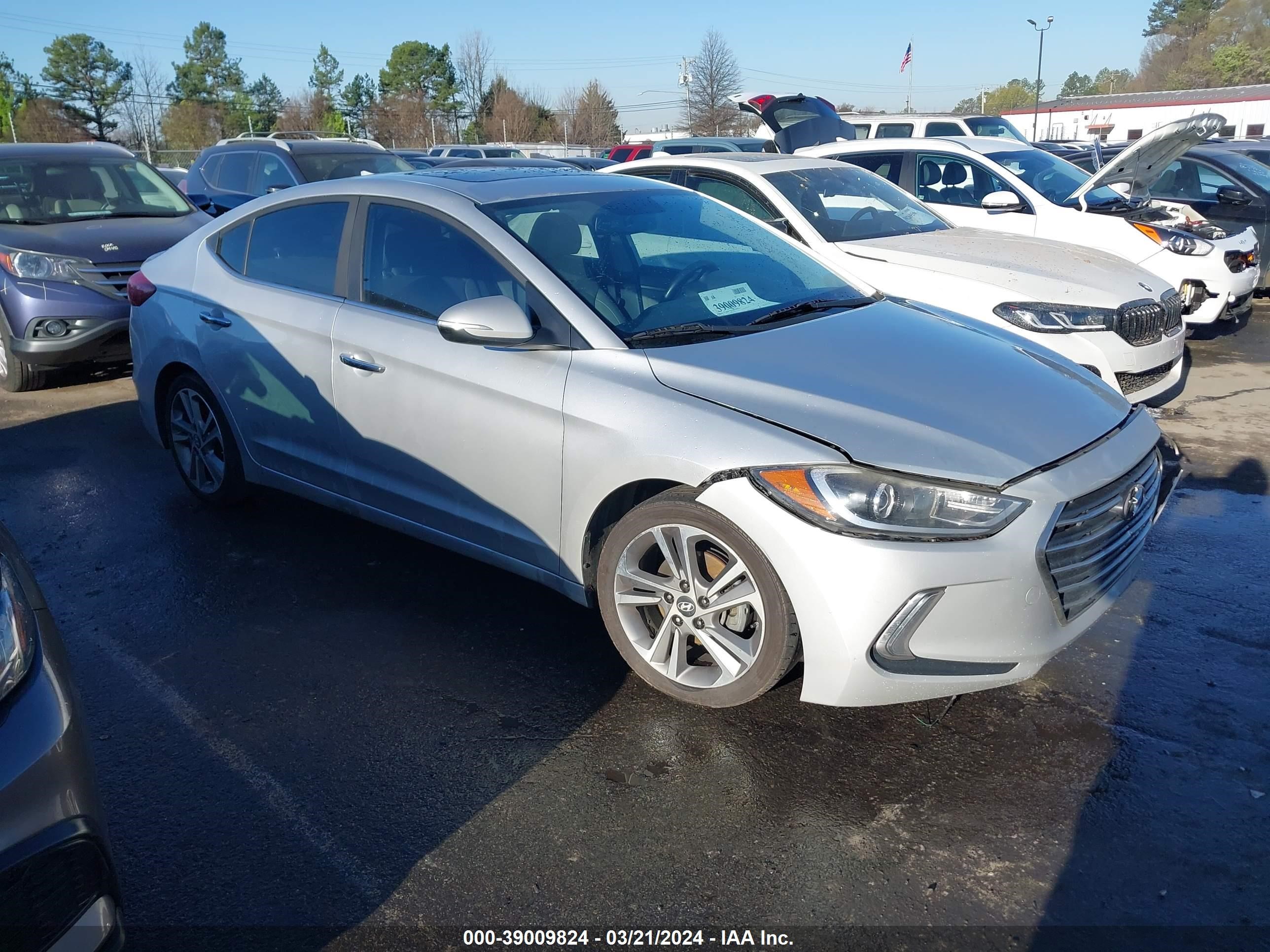 HYUNDAI ELANTRA 2017 kmhd84lf6hu281531