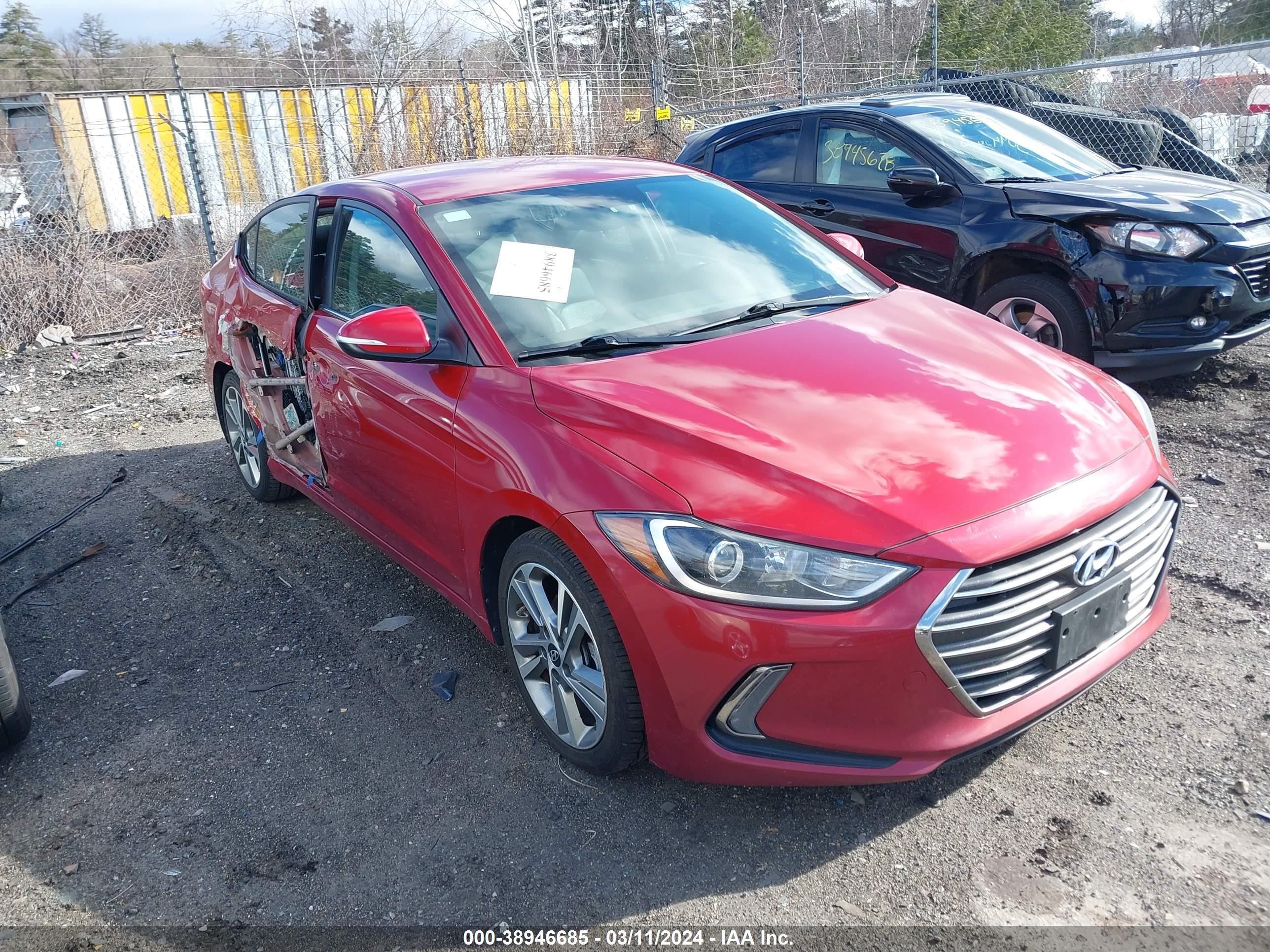 HYUNDAI ELANTRA 2017 kmhd84lf6hu318190