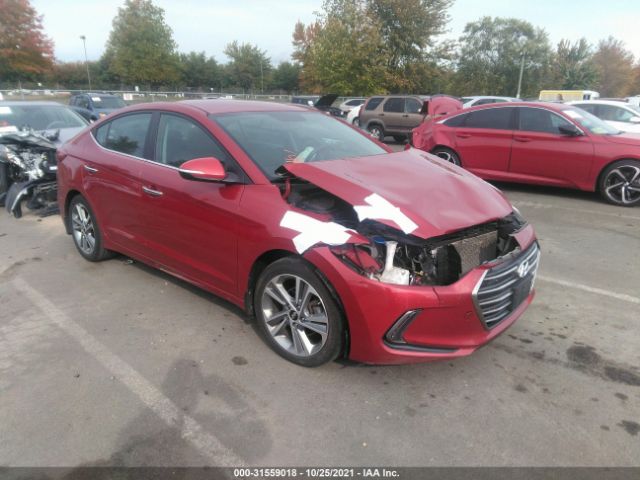 HYUNDAI ELANTRA 2017 kmhd84lf6hu354624