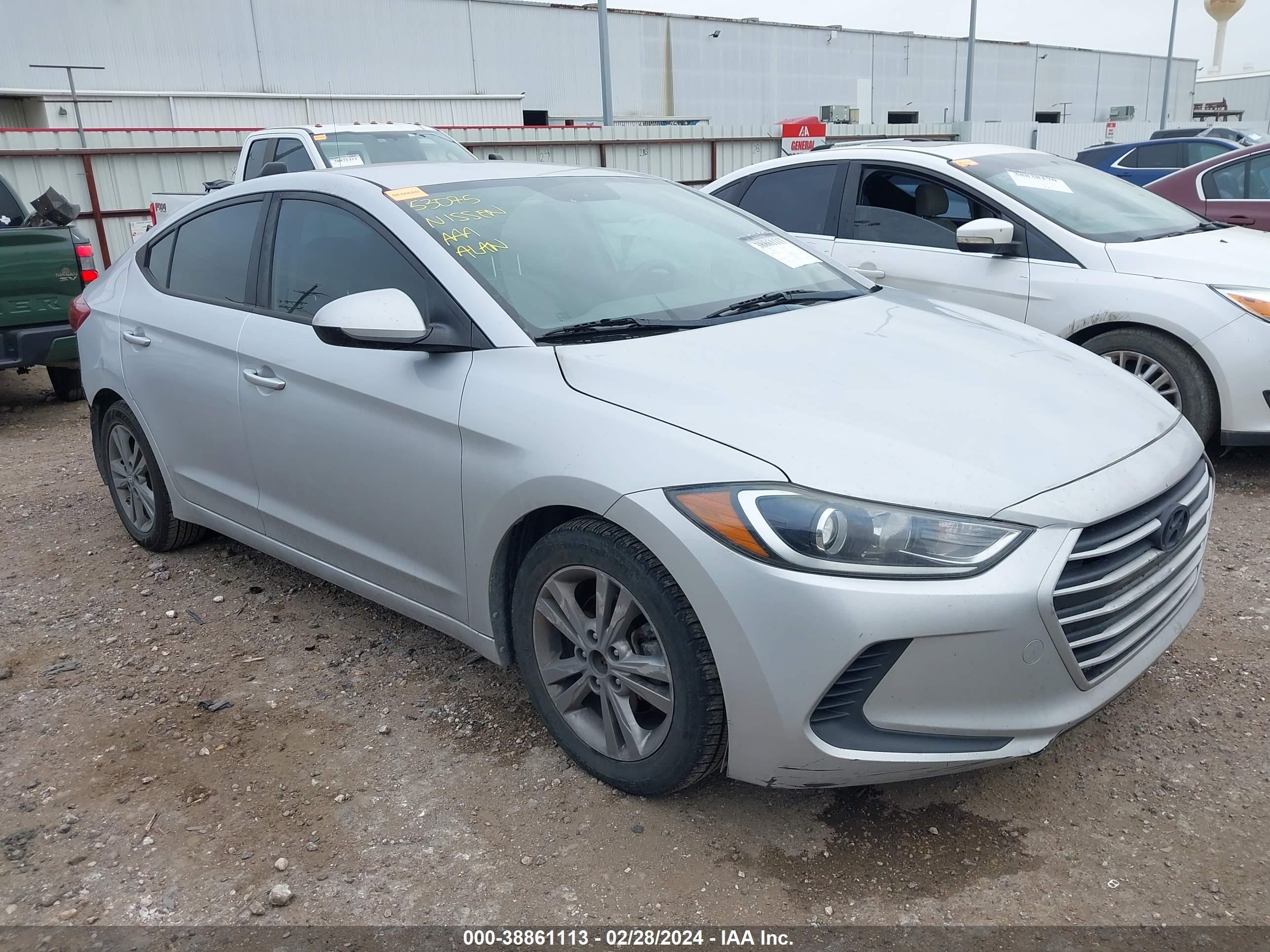 HYUNDAI ELANTRA 2017 kmhd84lf6hu381287