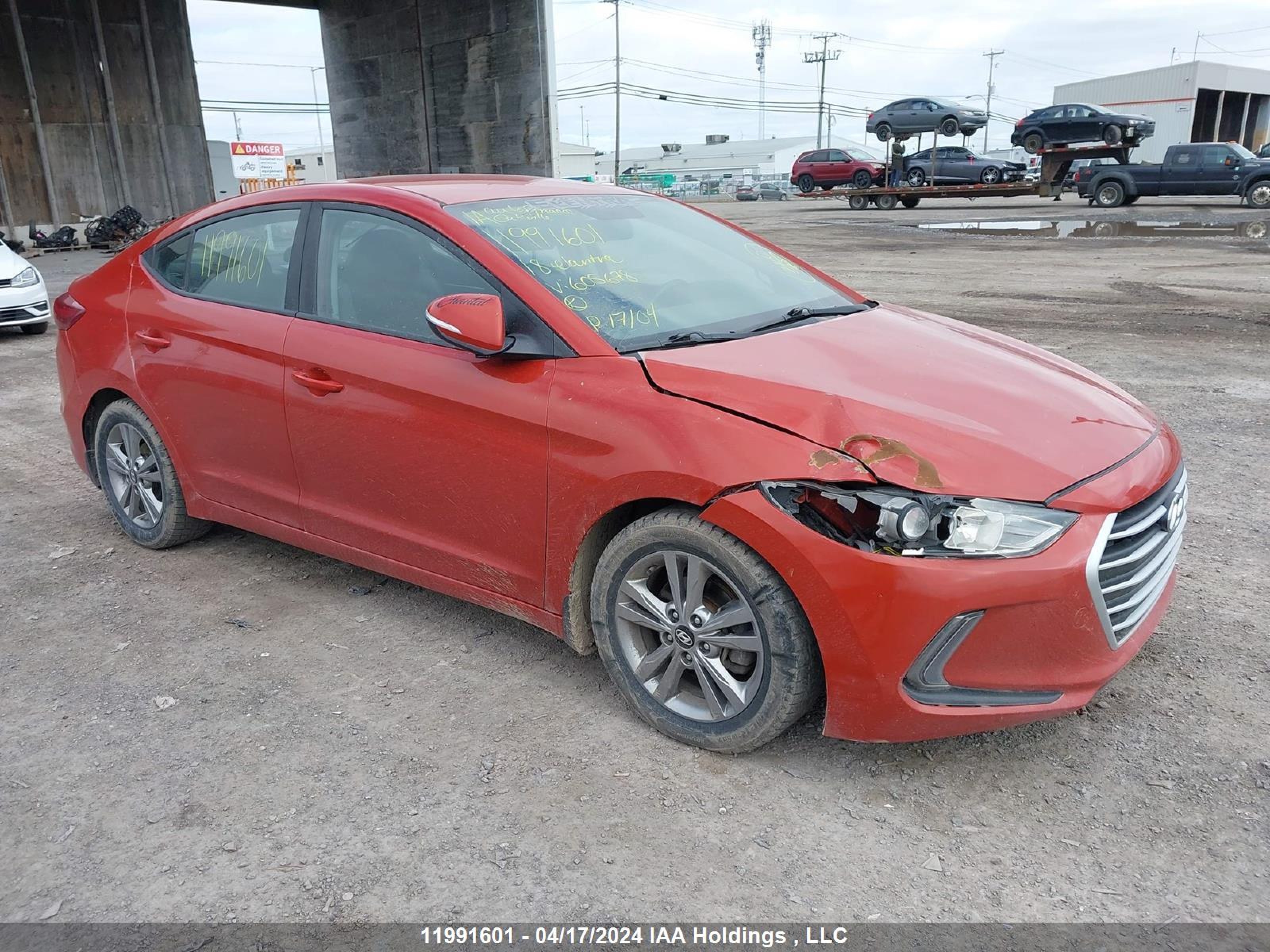 HYUNDAI ELANTRA 2018 kmhd84lf6ju605678