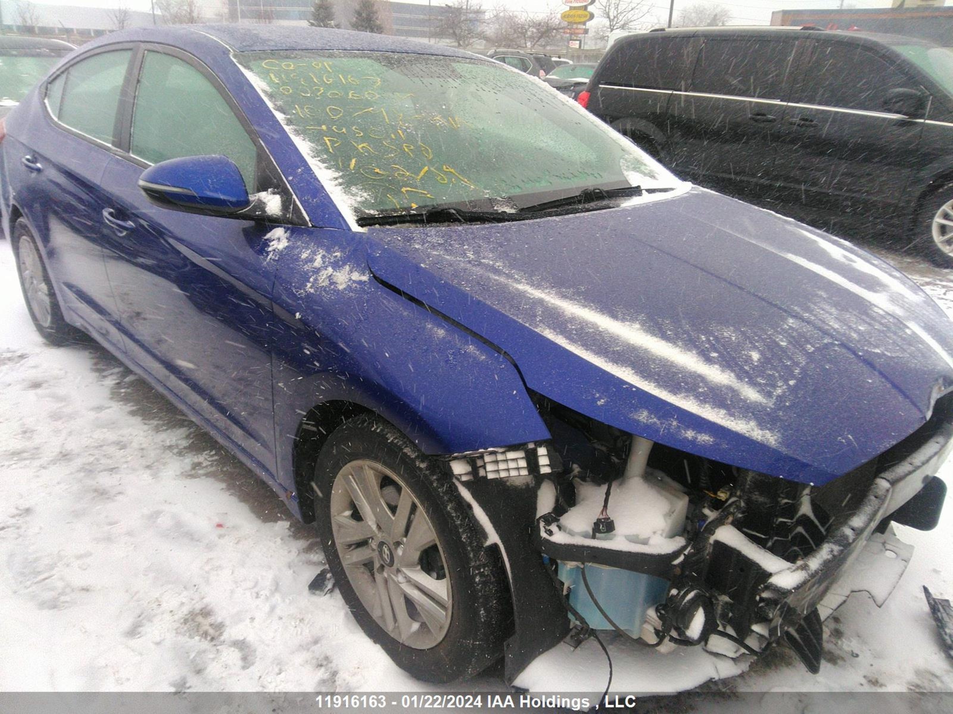 HYUNDAI ELANTRA 2020 kmhd84lf6lu003060