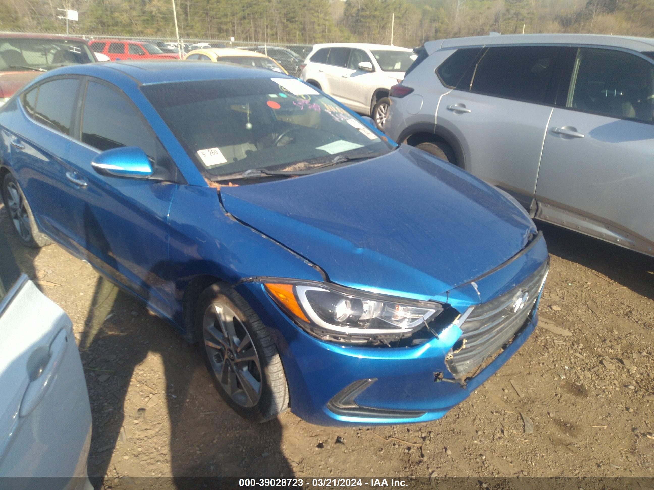 HYUNDAI ELANTRA 2017 kmhd84lf7hu195421