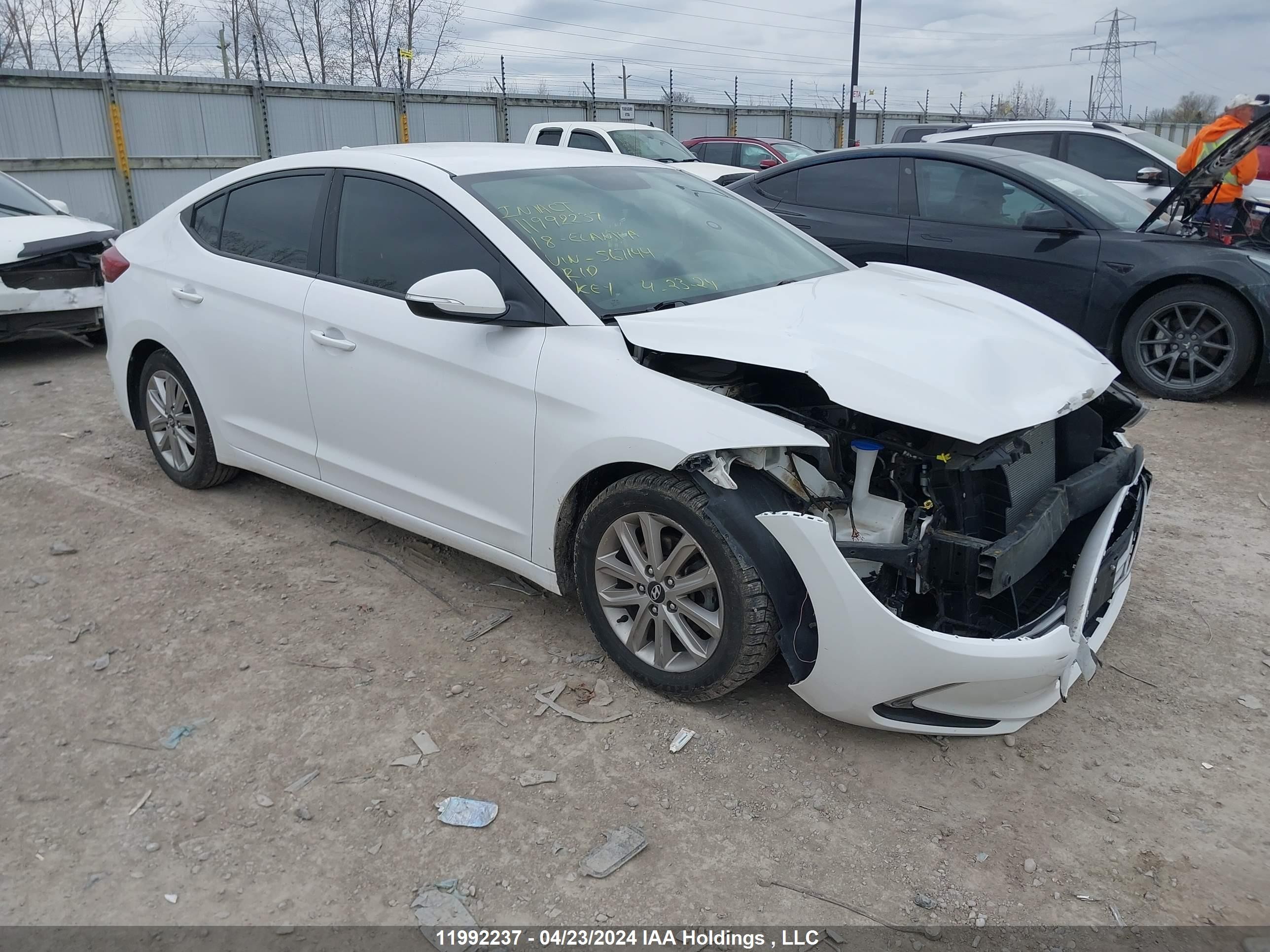 HYUNDAI ELANTRA 2018 kmhd84lf8ju567144