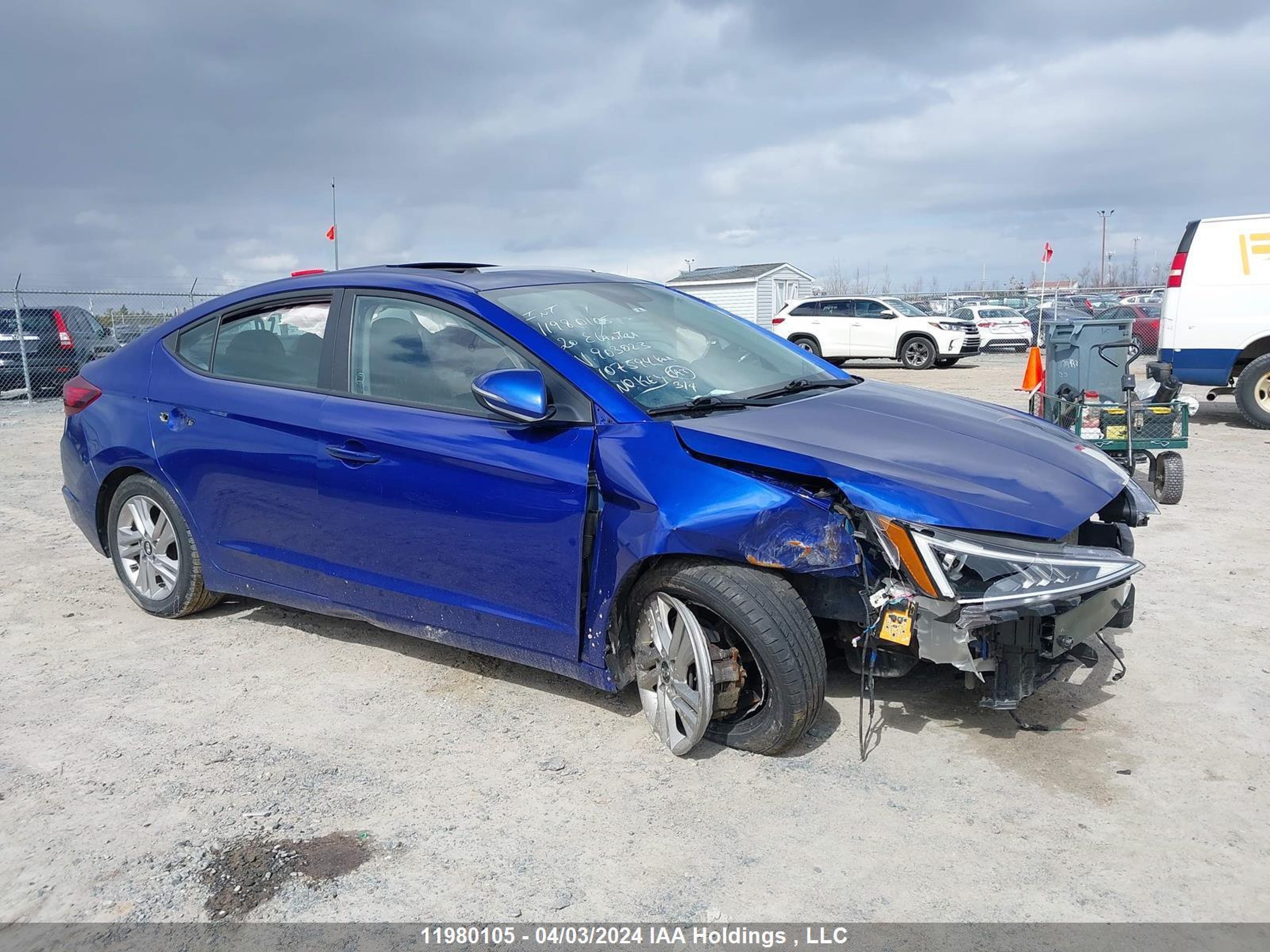 HYUNDAI ELANTRA 2020 kmhd84lf8lu903023