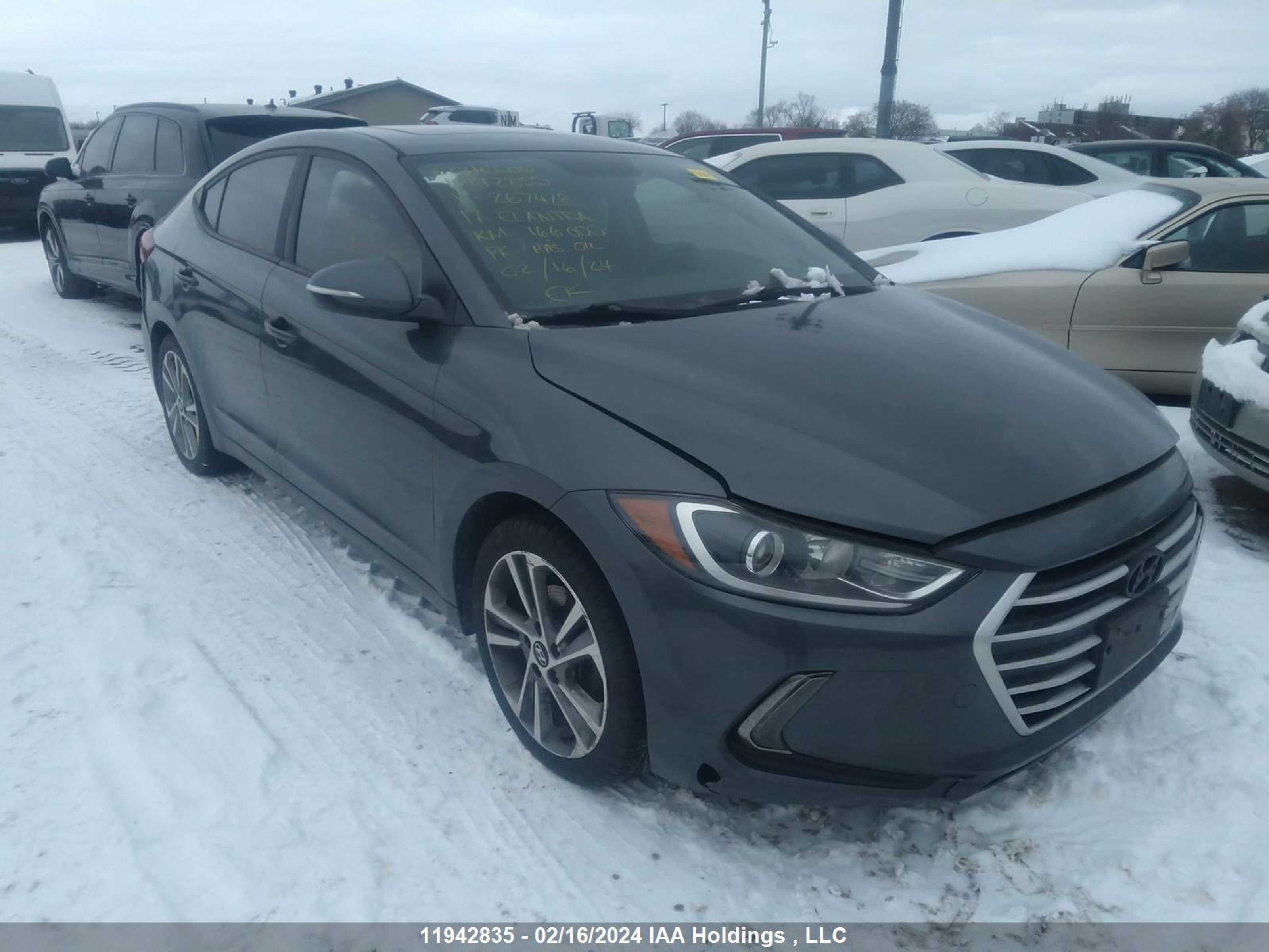 HYUNDAI ELANTRA 2017 kmhd84lf9hu267428