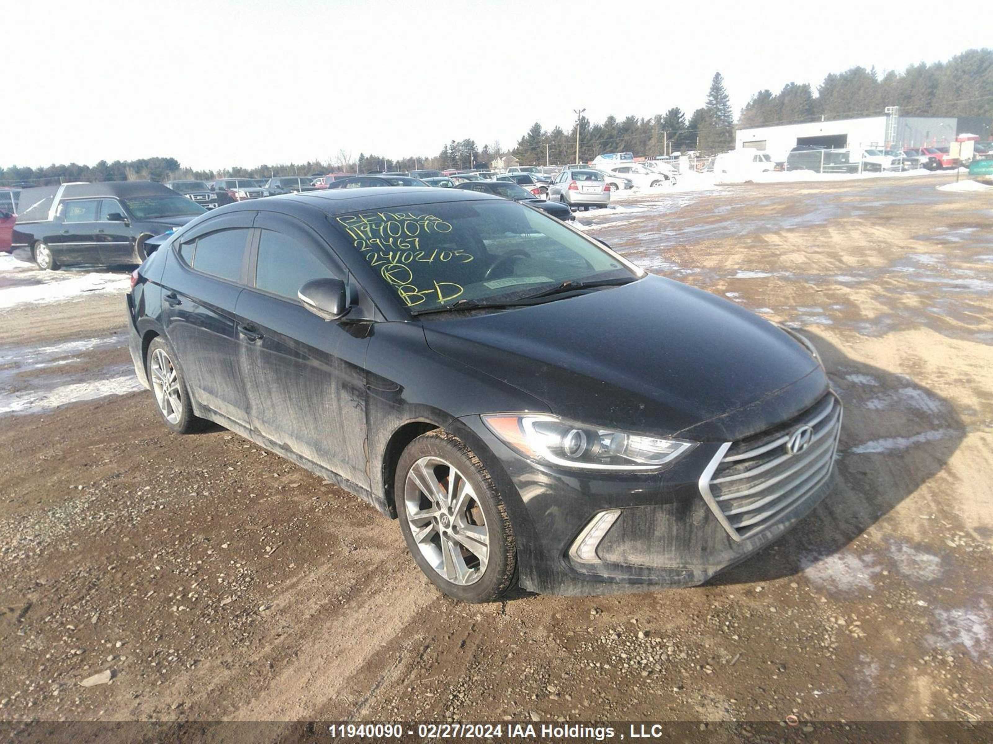 HYUNDAI ELANTRA 2017 kmhd84lfxhu219467