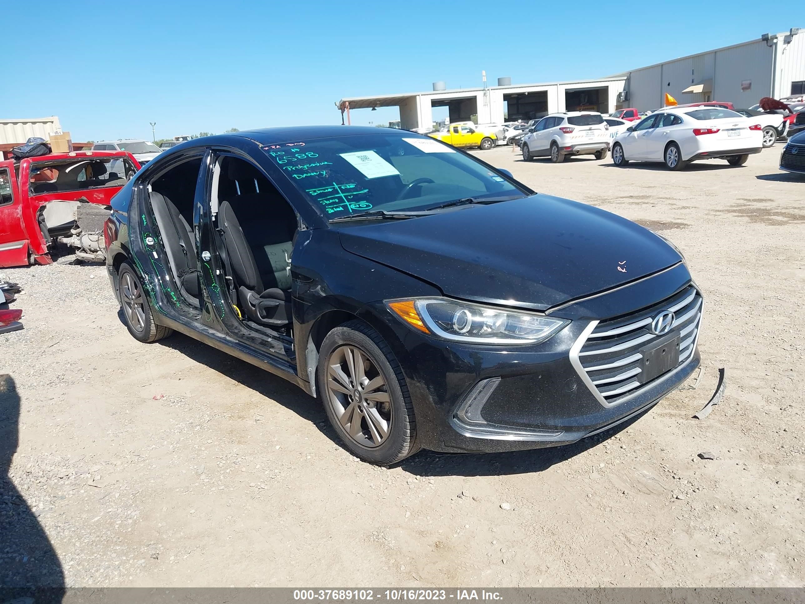 HYUNDAI ELANTRA 2017 kmhd84lfxhu247026