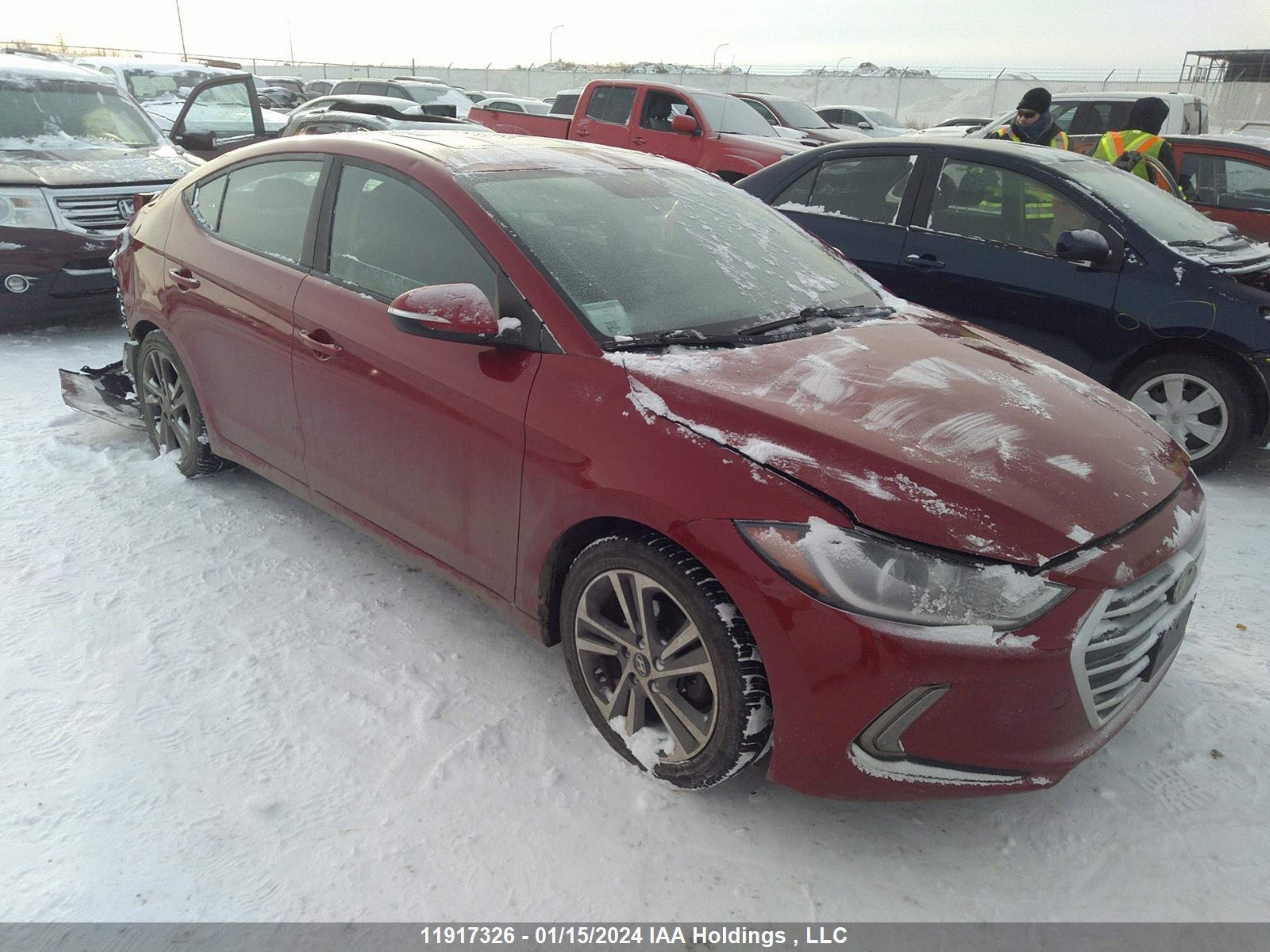 HYUNDAI ELANTRA 2017 kmhd84lfxhu426599