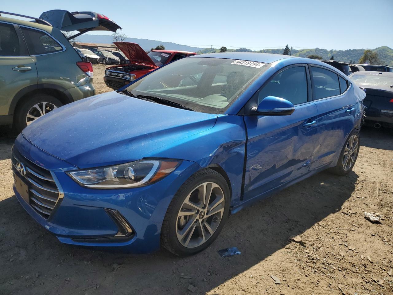 HYUNDAI ELANTRA 2018 kmhd84lfxju584172