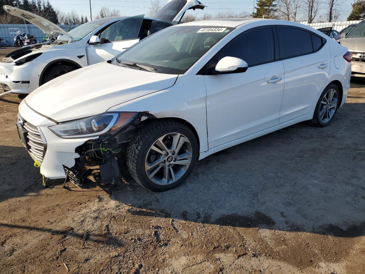 HYUNDAI ELANTRA 2018 kmhd84lfxju657525