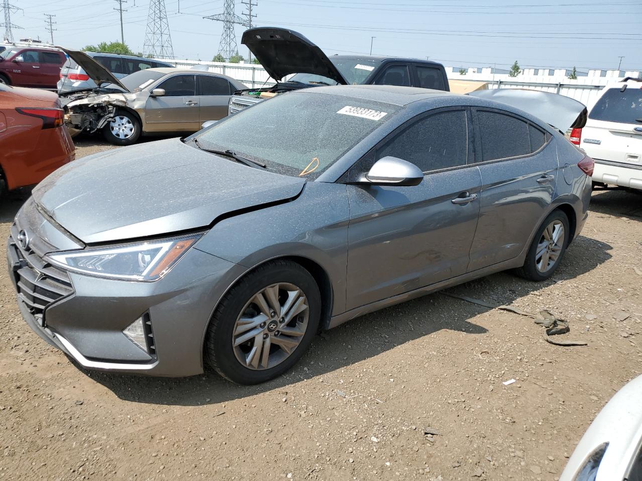 HYUNDAI ELANTRA 2019 kmhd84lfxku796376