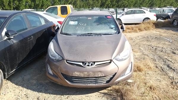 HYUNDAI ELANTRA 2015 kmhdg41e7fu242974