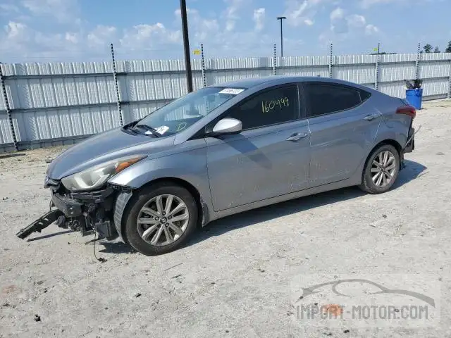 HYUNDAI ELANTRA 2014 kmhdh4ae0eu123966