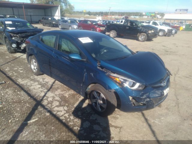 HYUNDAI ELANTRA 2014 kmhdh4ae0eu182855