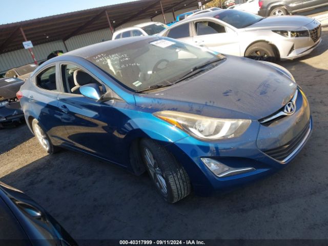 HYUNDAI ELANTRA 2015 kmhdh4ae0fu321416