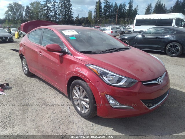 HYUNDAI ELANTRA 2015 kmhdh4ae0fu412332