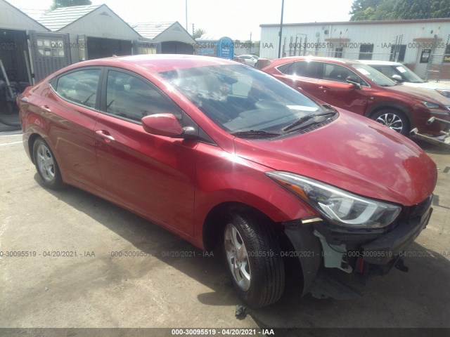 HYUNDAI ELANTRA 2015 kmhdh4ae0fu456752