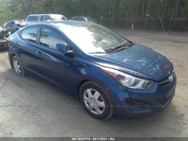 HYUNDAI ELANTRA 2016 kmhdh4ae0gu517941