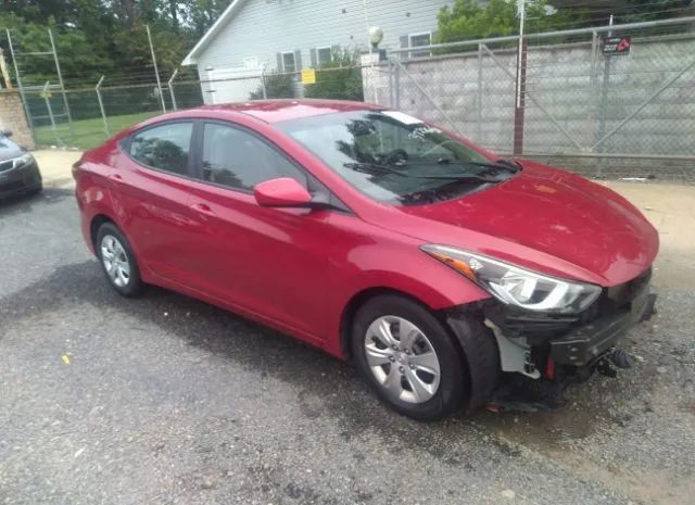 HYUNDAI ELANTRA 2016 kmhdh4ae0gu650828