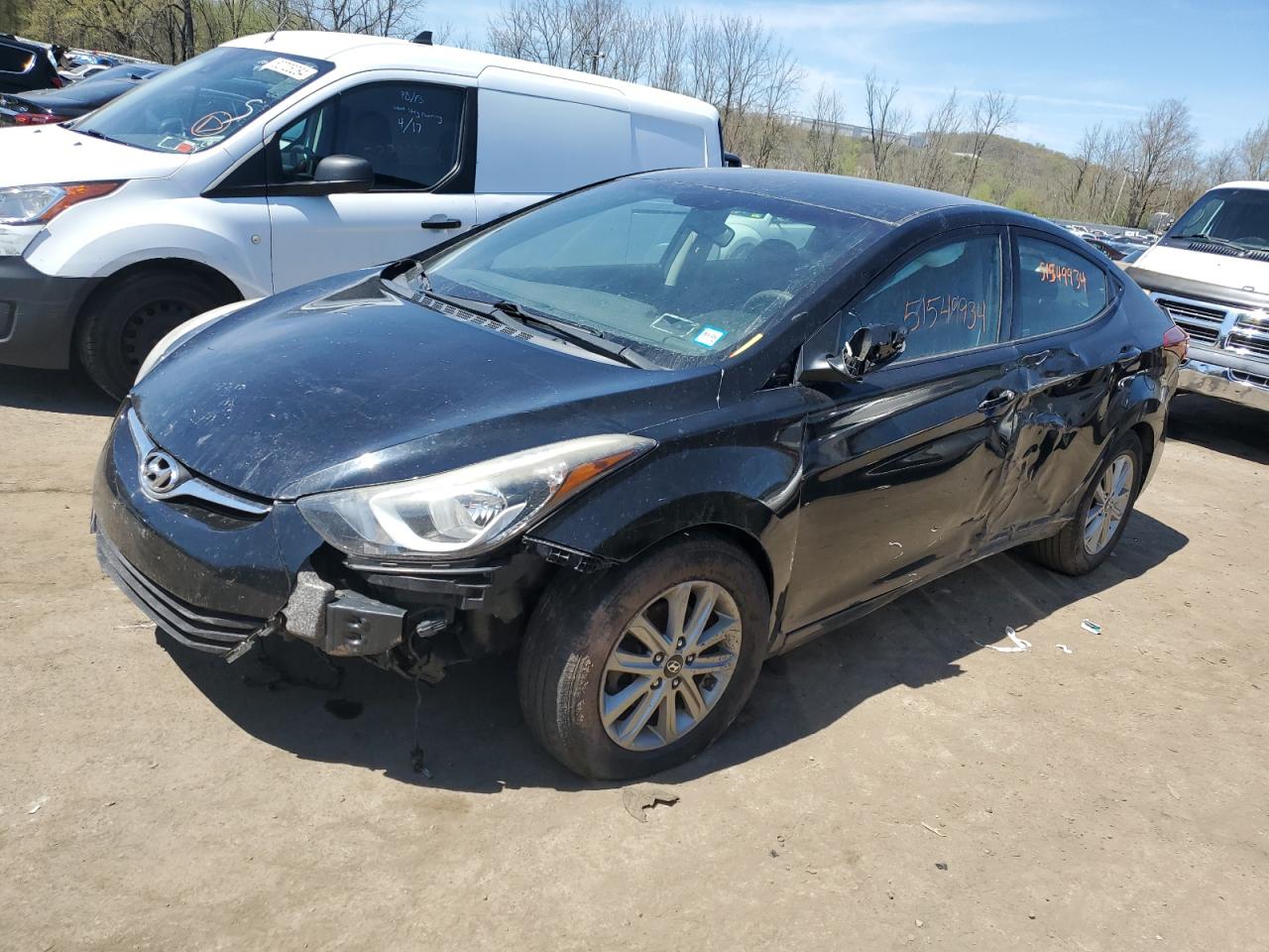 HYUNDAI ELANTRA 2014 kmhdh4ae1eu082750