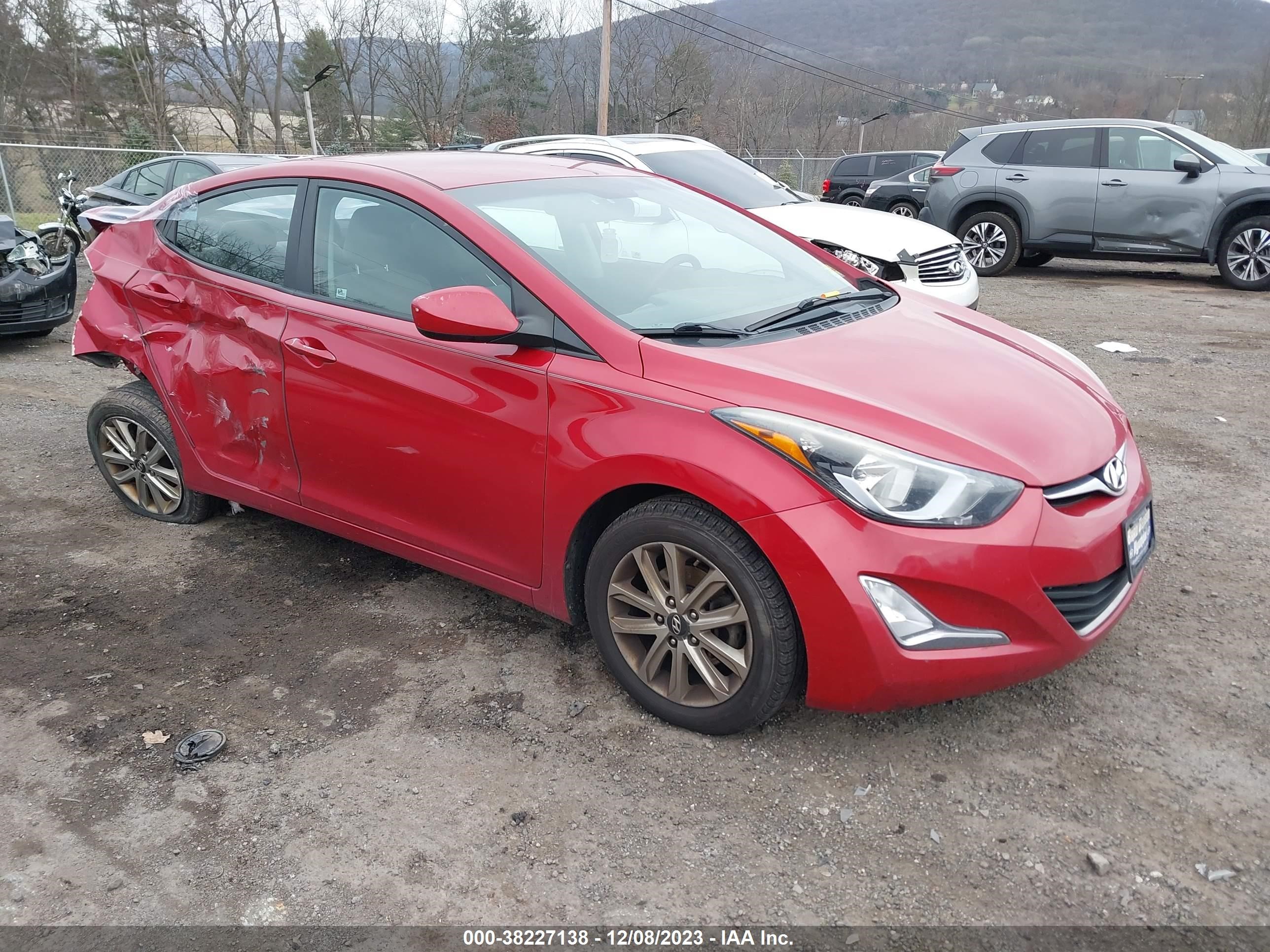 HYUNDAI ELANTRA 2014 kmhdh4ae1eu117044