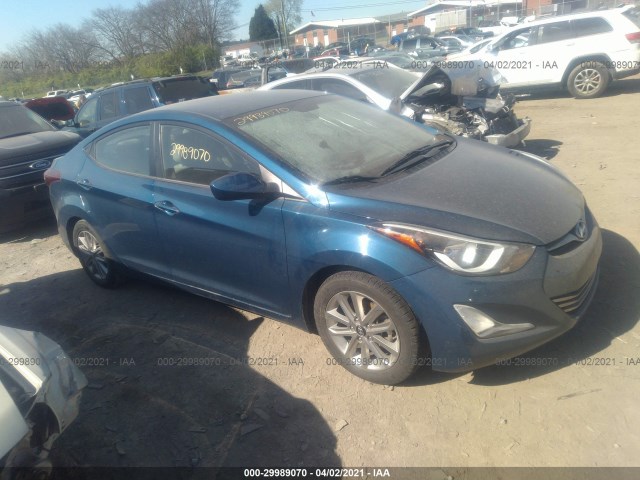 HYUNDAI ELANTRA 2014 kmhdh4ae1eu137102