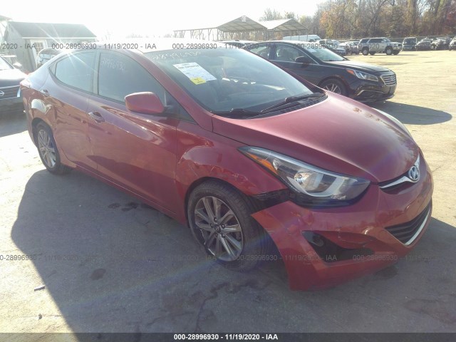 HYUNDAI ELANTRA 2014 kmhdh4ae1eu151162