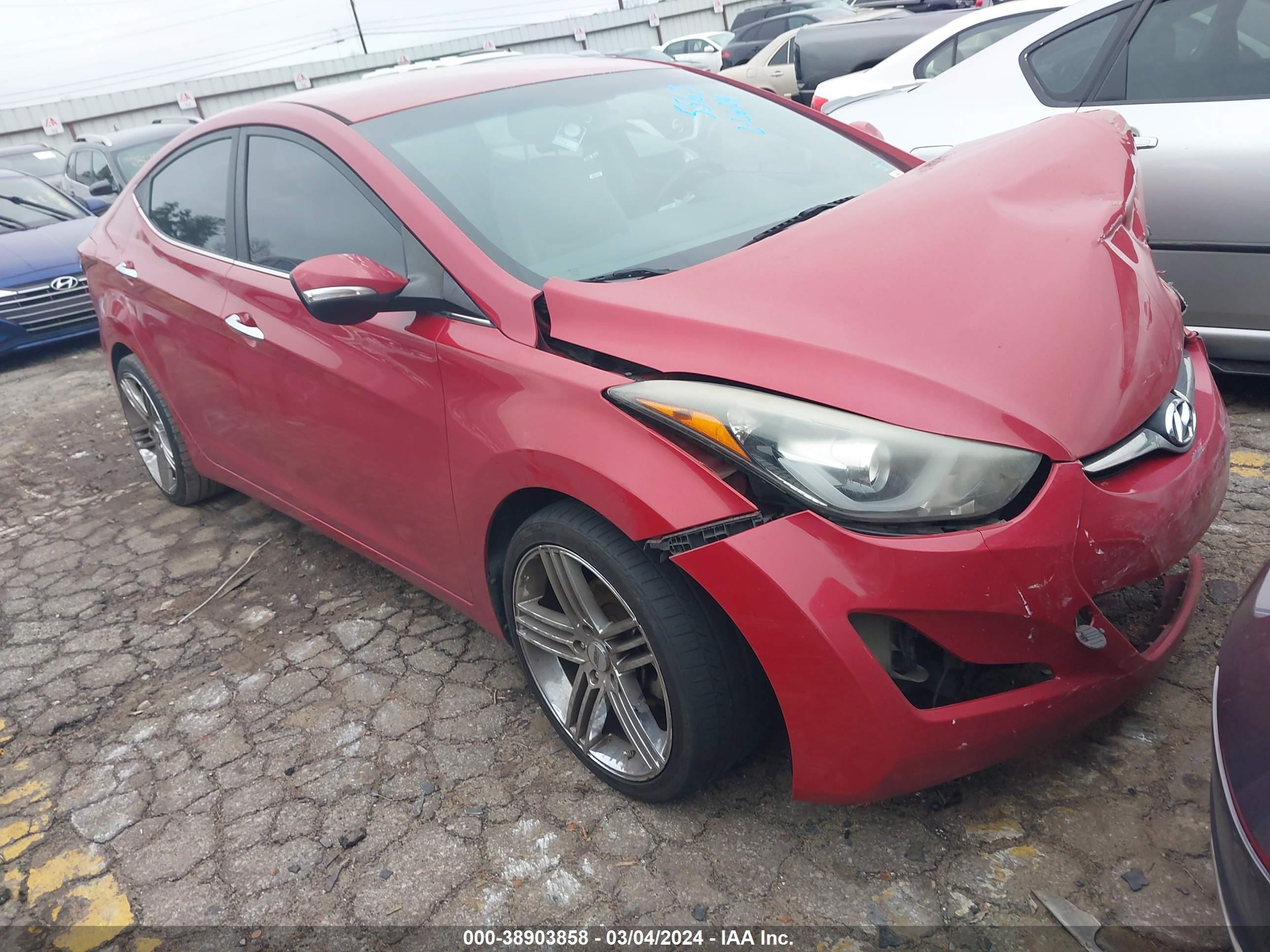 HYUNDAI ELANTRA 2014 kmhdh4ae1eu165563