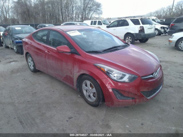 HYUNDAI ELANTRA 2015 kmhdh4ae1fu363500