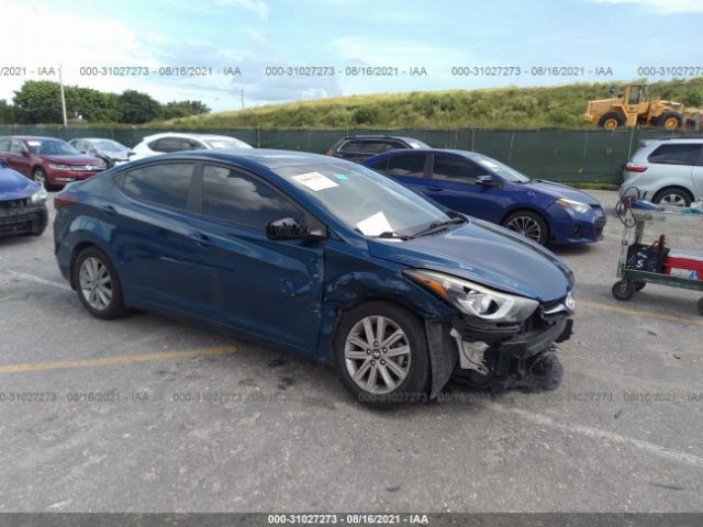 HYUNDAI ELANTRA 2015 kmhdh4ae1fu377252