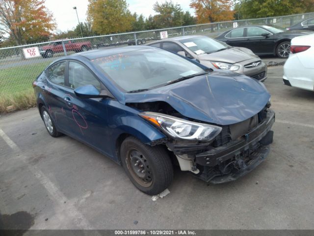 HYUNDAI ELANTRA 2016 kmhdh4ae1gu491799